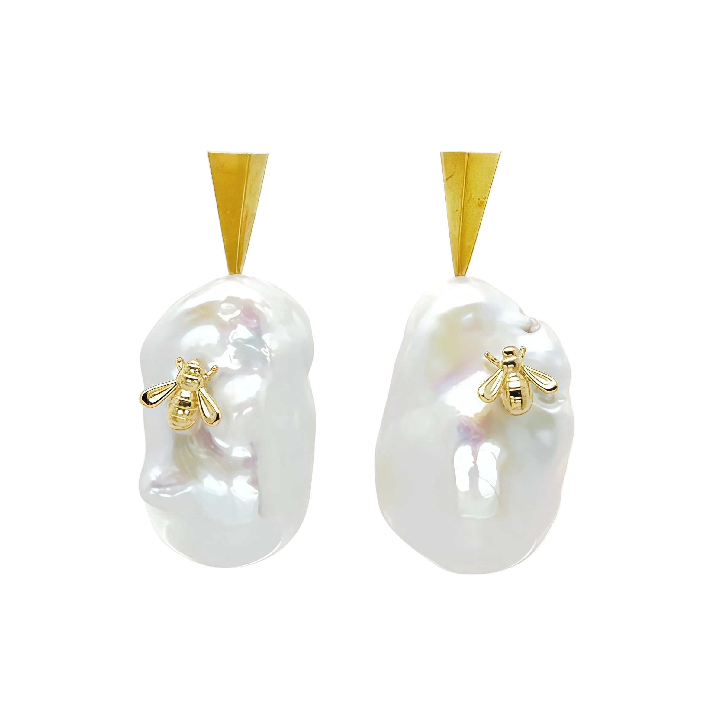 Bumblebee Baroque Spike Studs Earrings