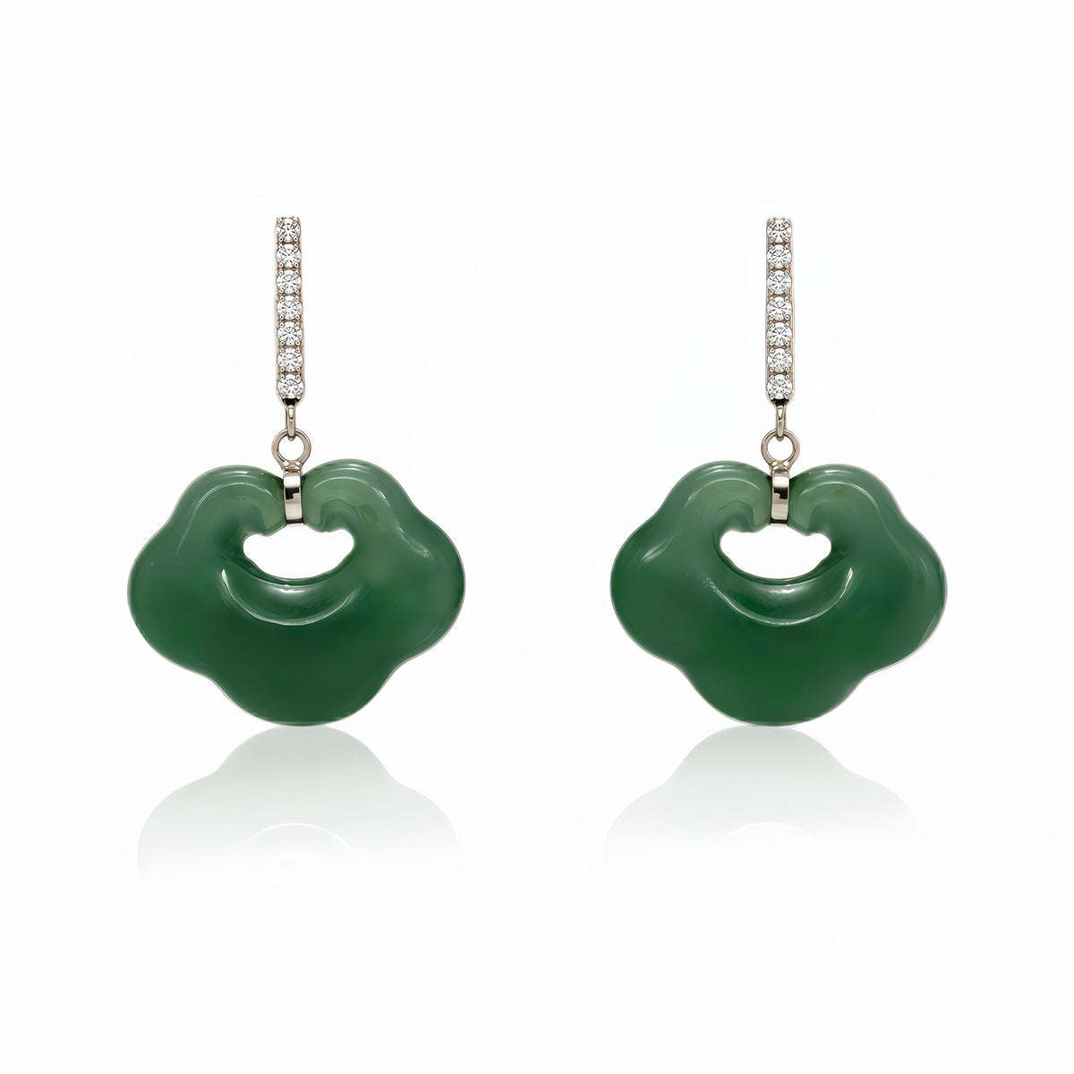 Guatemala Jade Clouds 14k