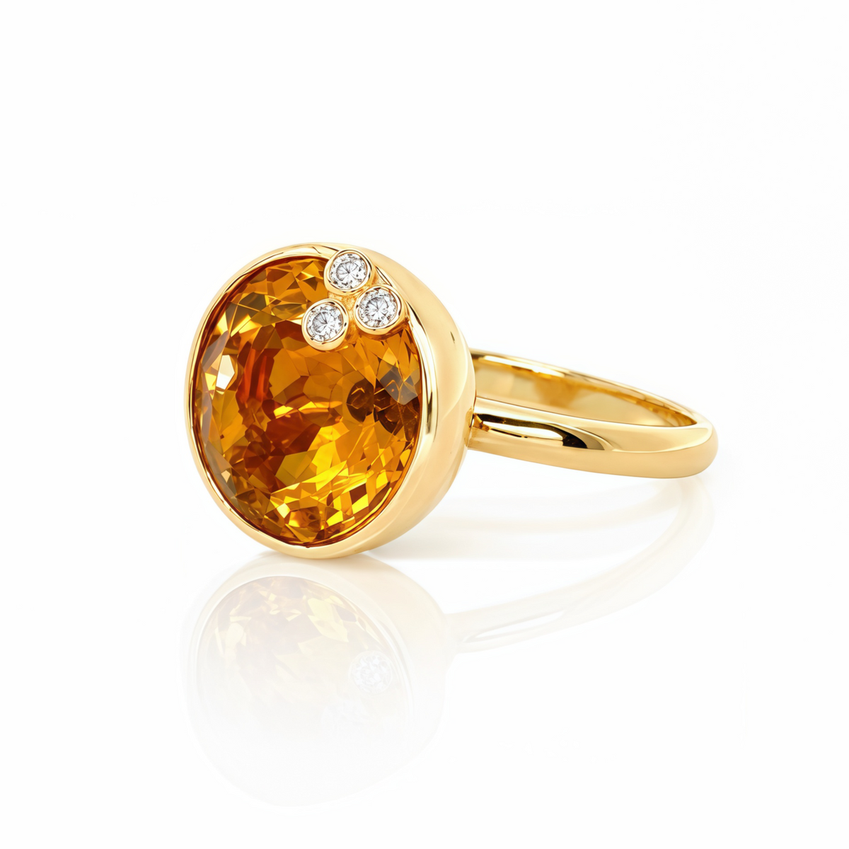 Cynthia Citrine Ring-14K GOLD