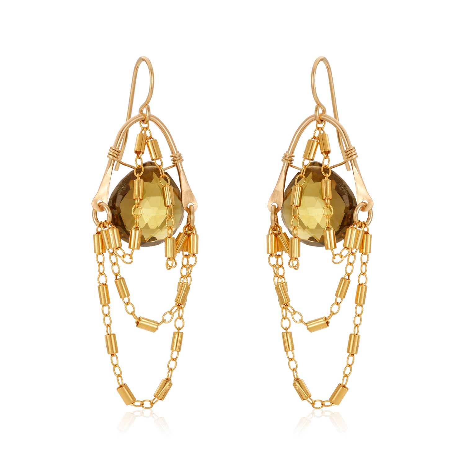Wishbone Gem Earrings
