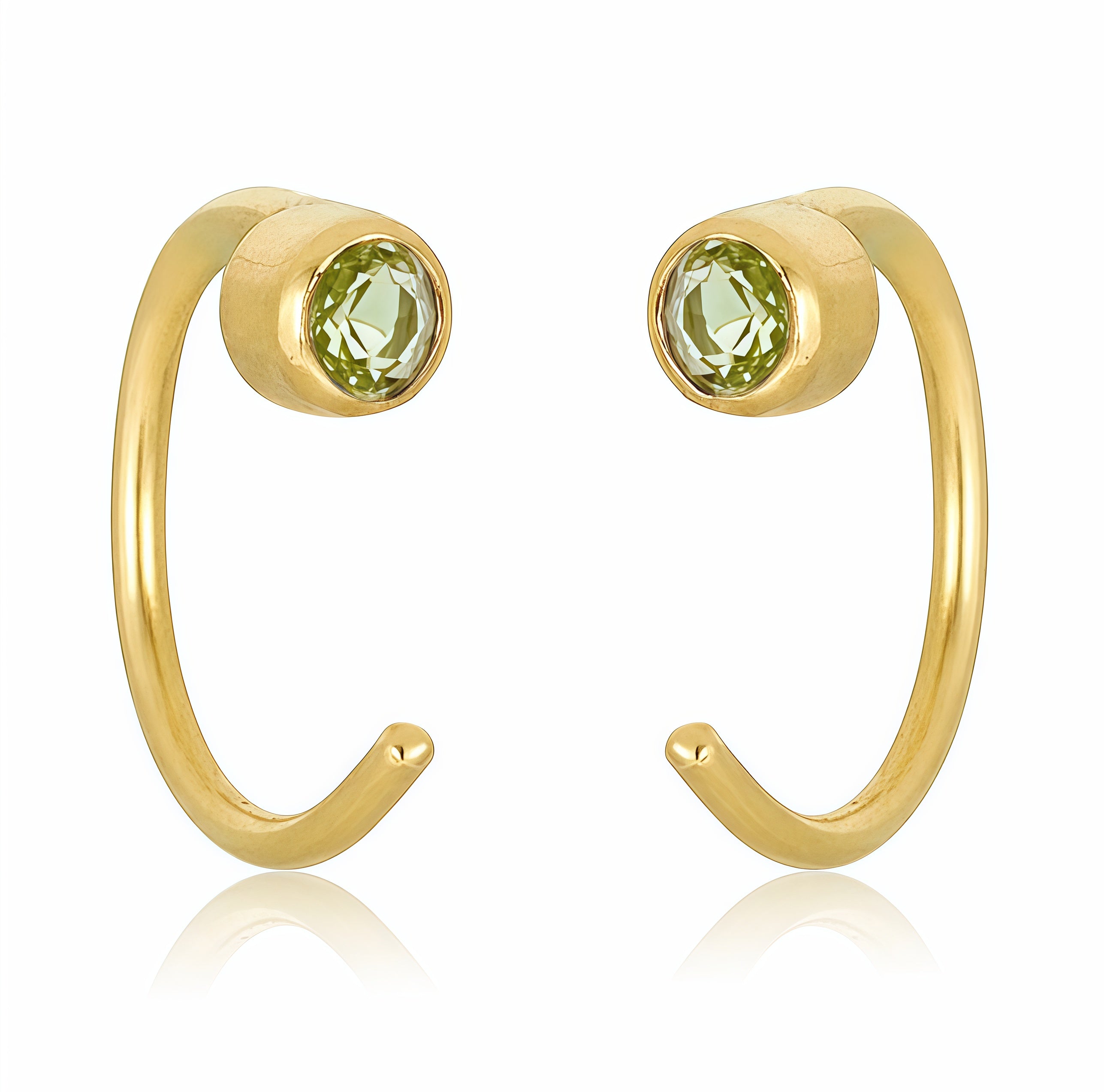 Gem Hugger Earrings in 14k