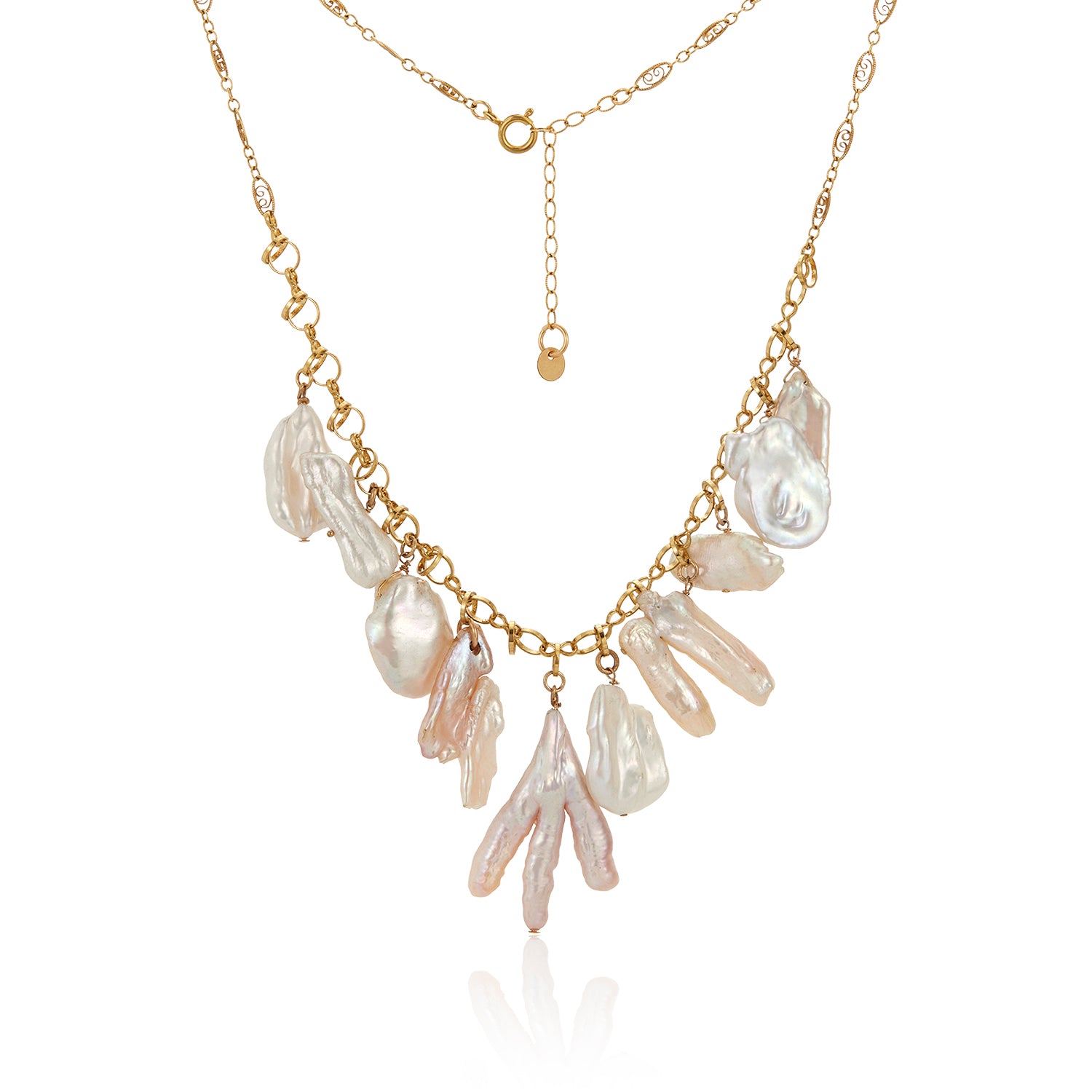 Pearl Medley Gold Necklace