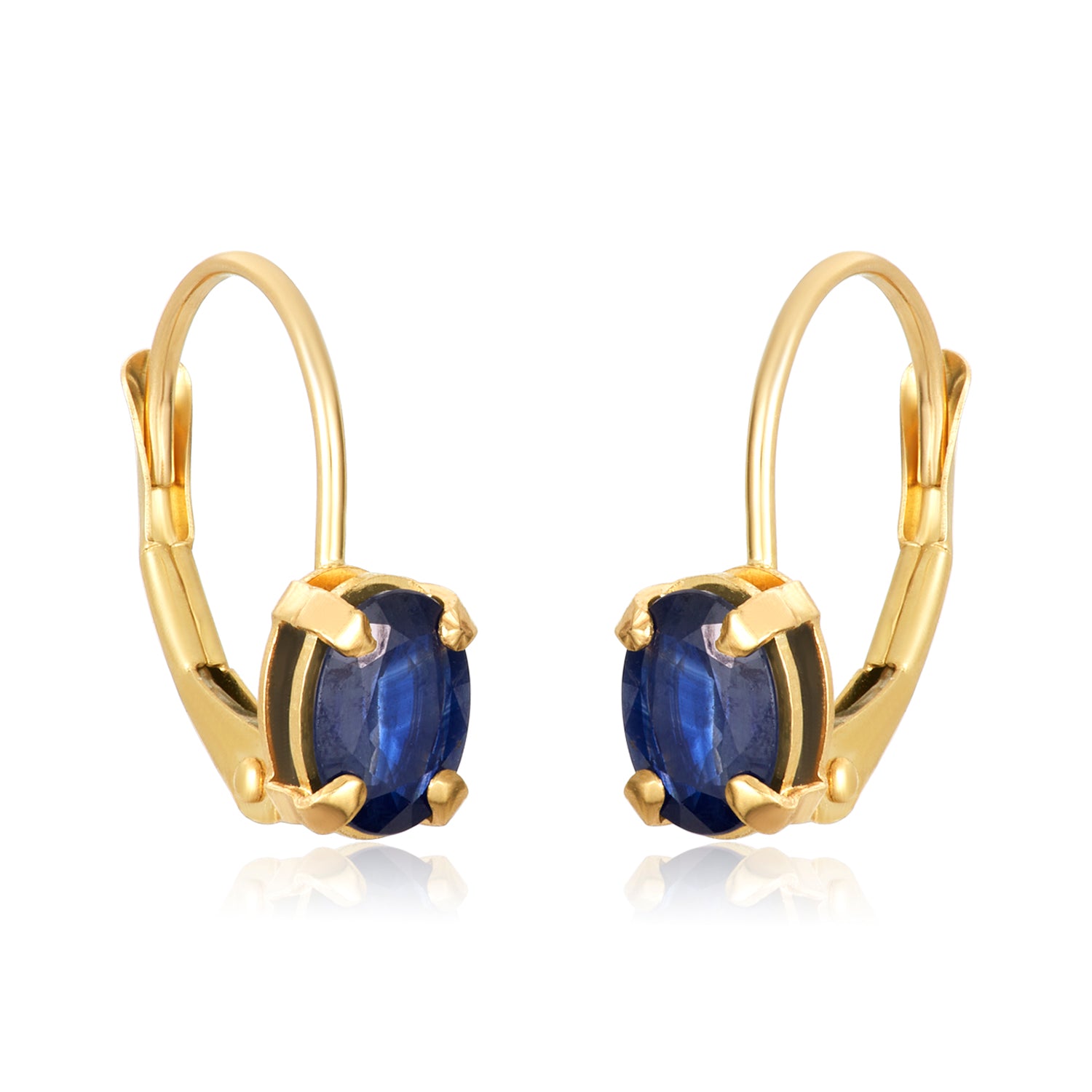 Sapphire Oval Earring