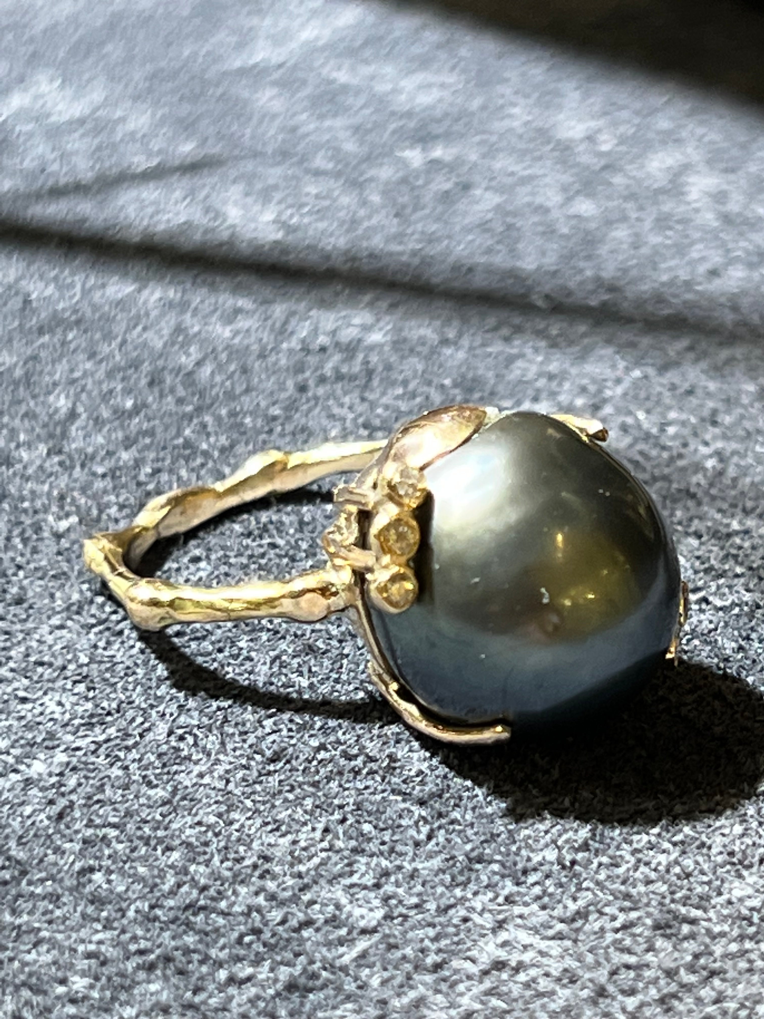 South Sea Pearl Ring in 14k