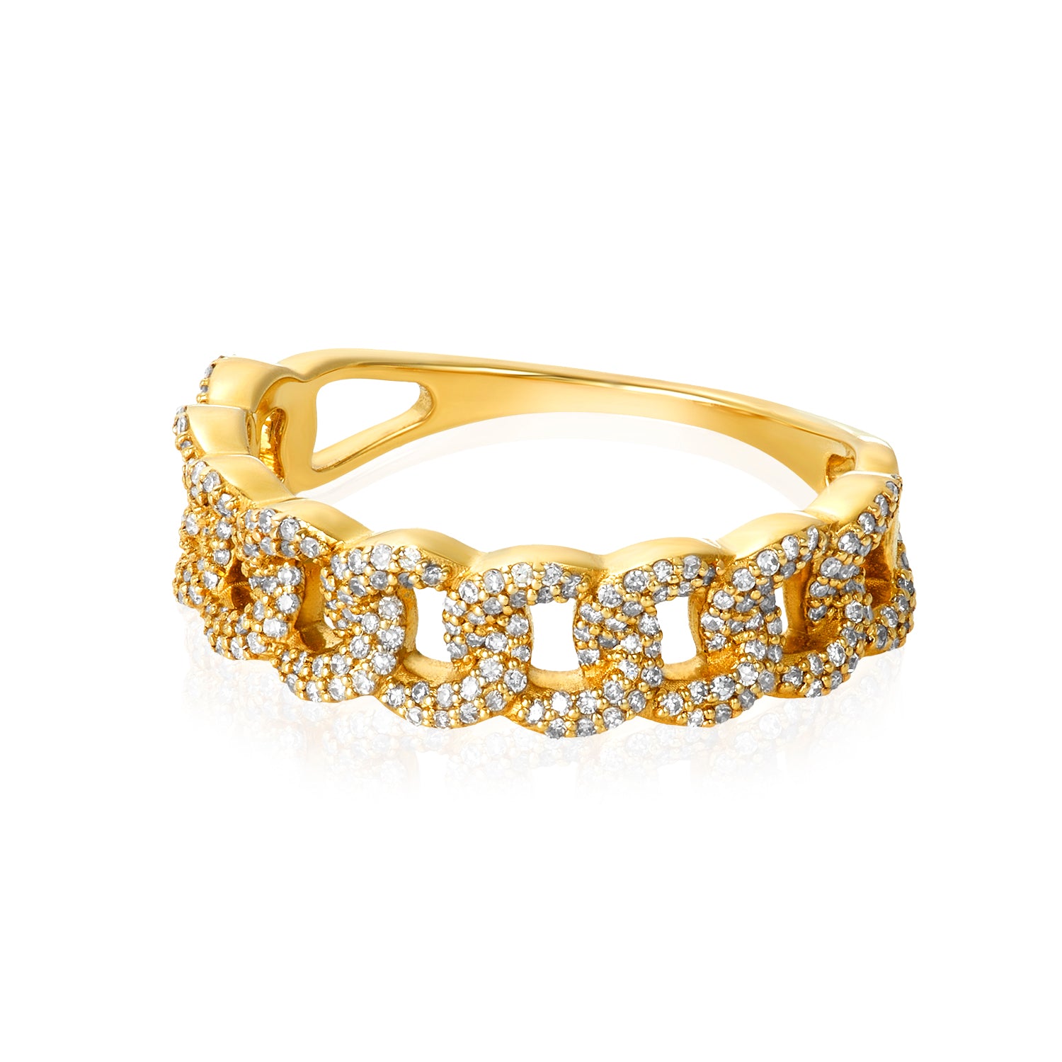 Diamond Cuban Ring