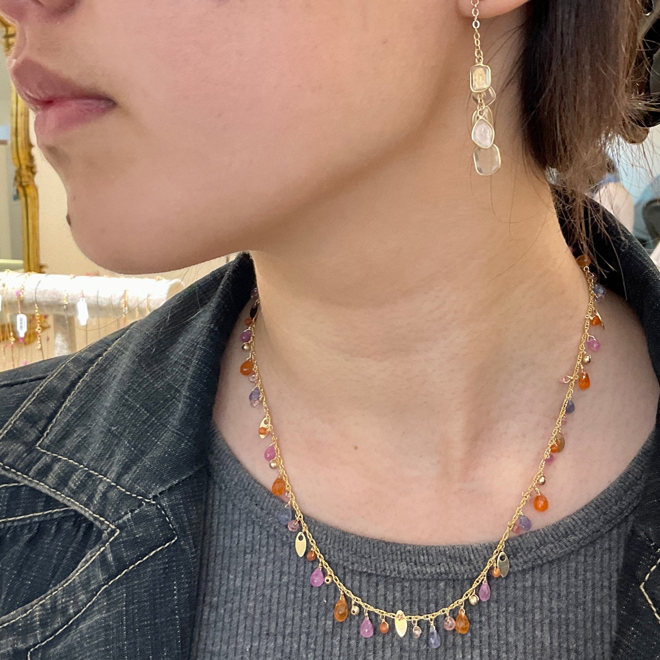 Leaf and Petal Necklace II