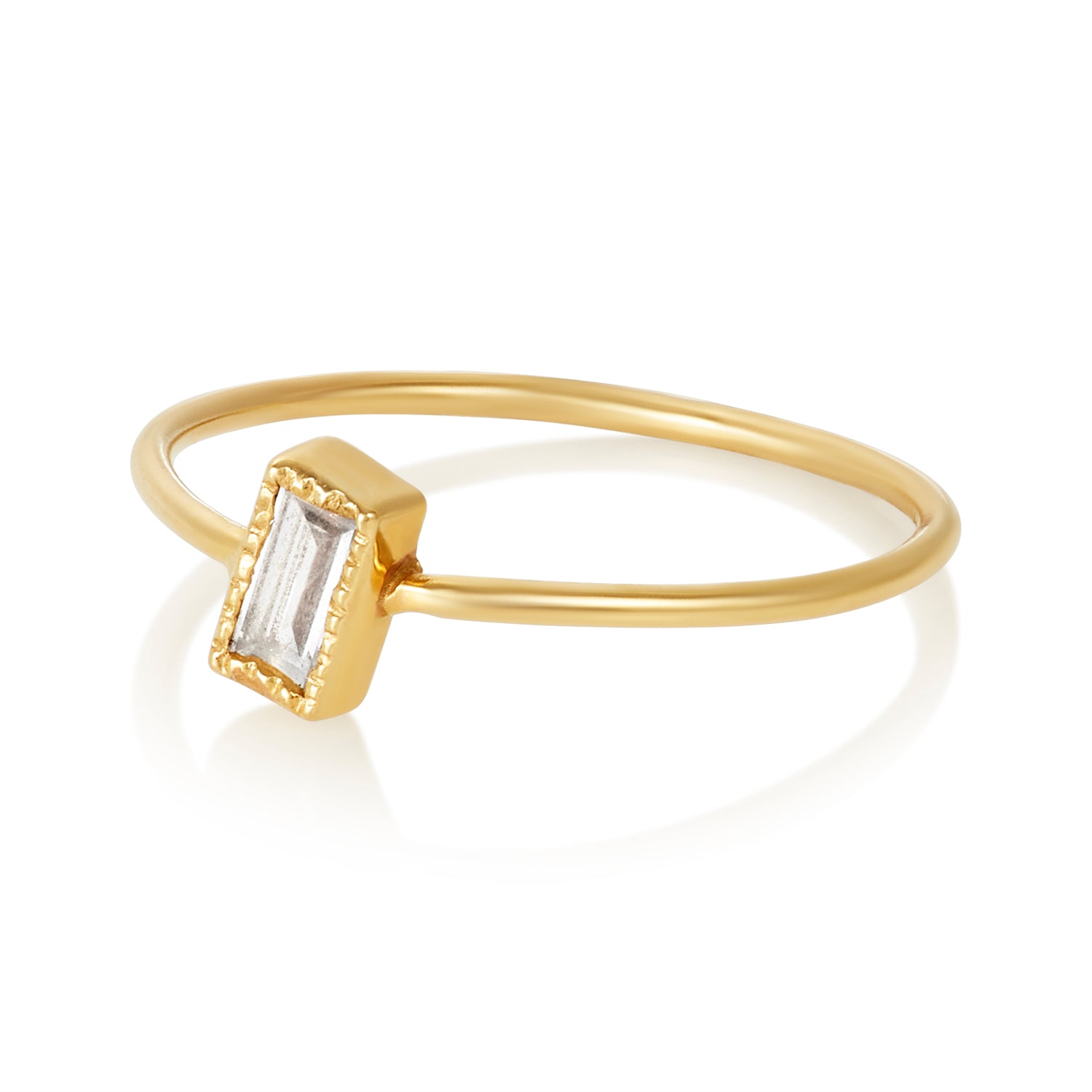 Lab-grown Diamond Baguette Ring