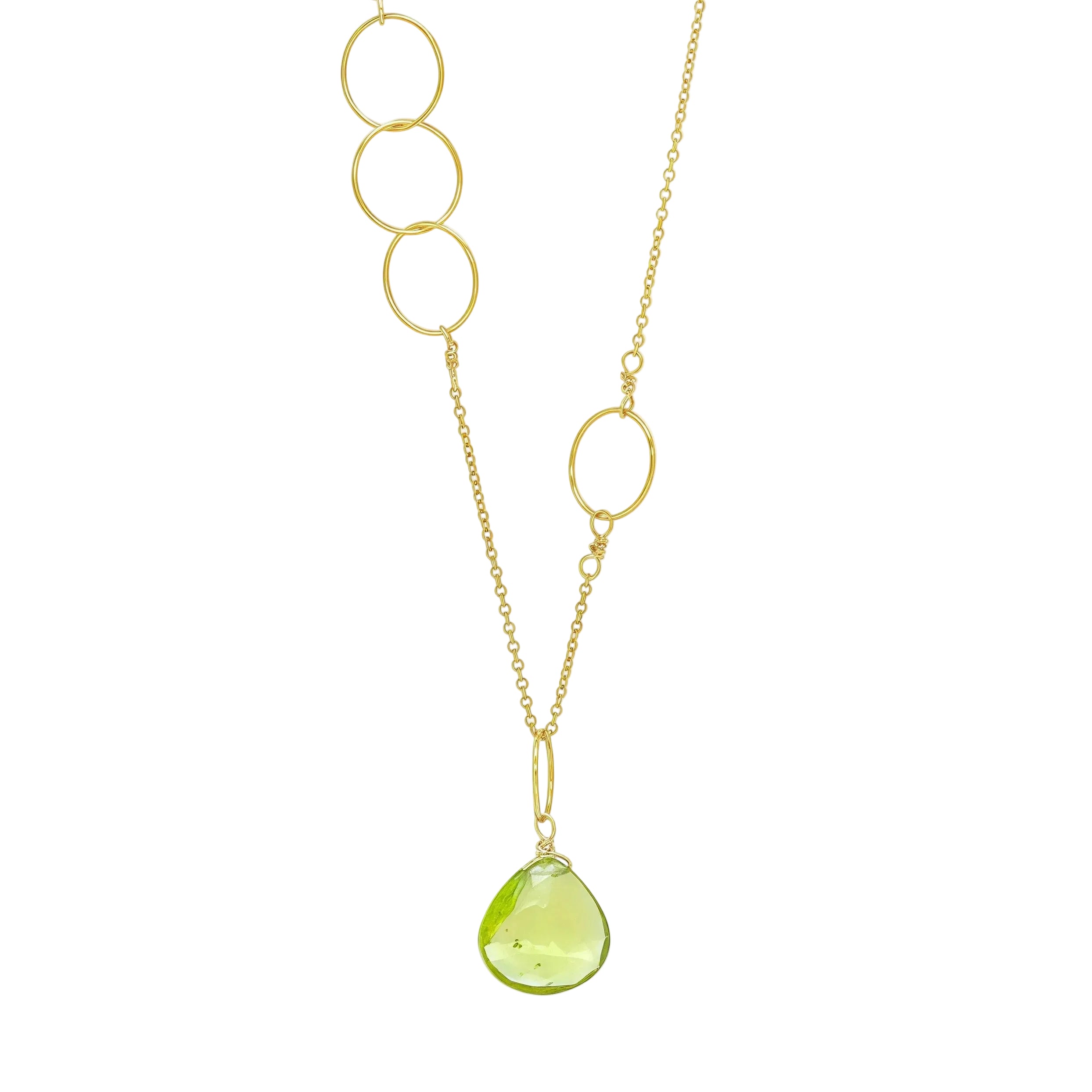 Jennifer Gem Necklace -Peridot