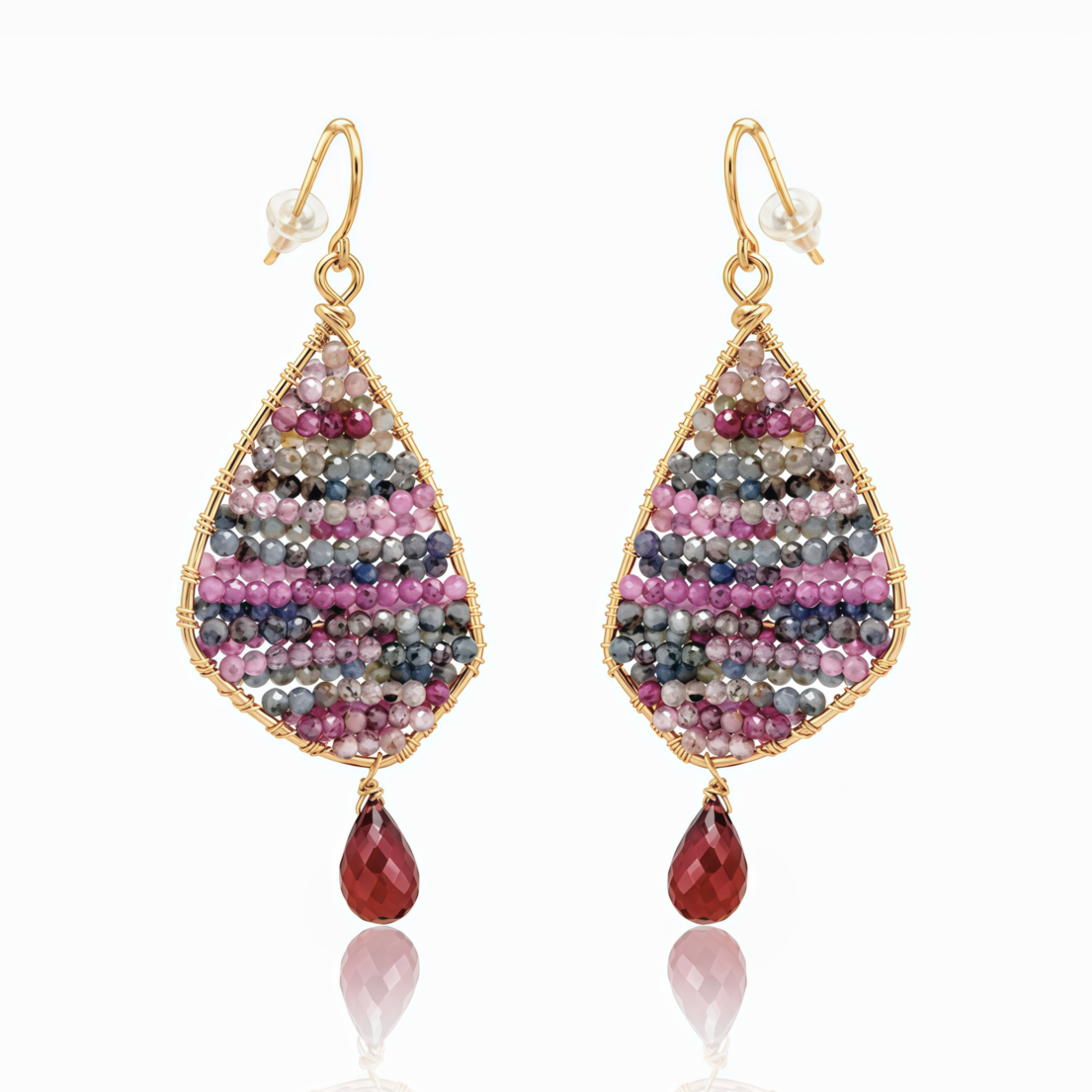 Sapphire Kite Earrings