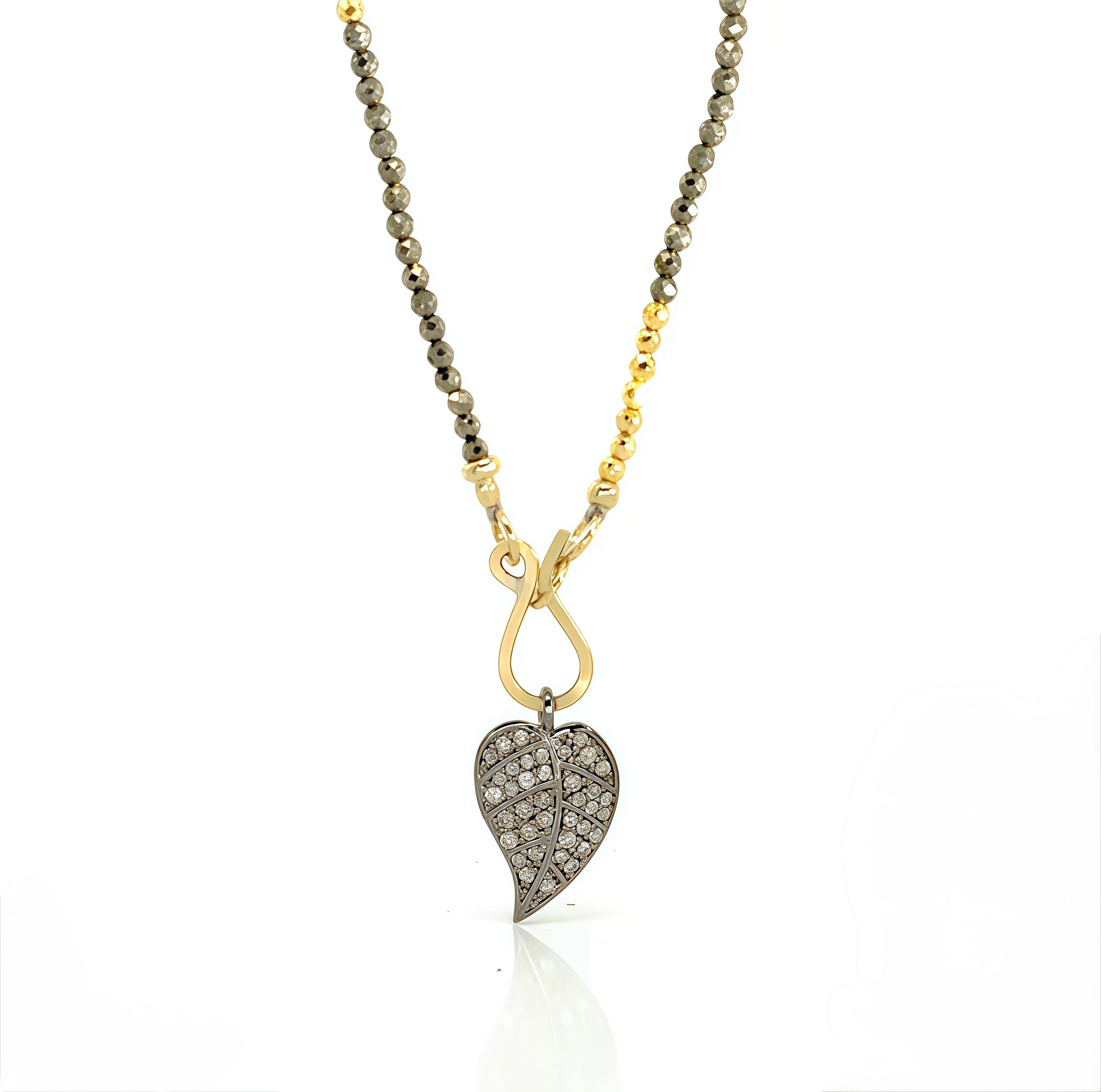 Polki Star Diamond Pyrite Necklace