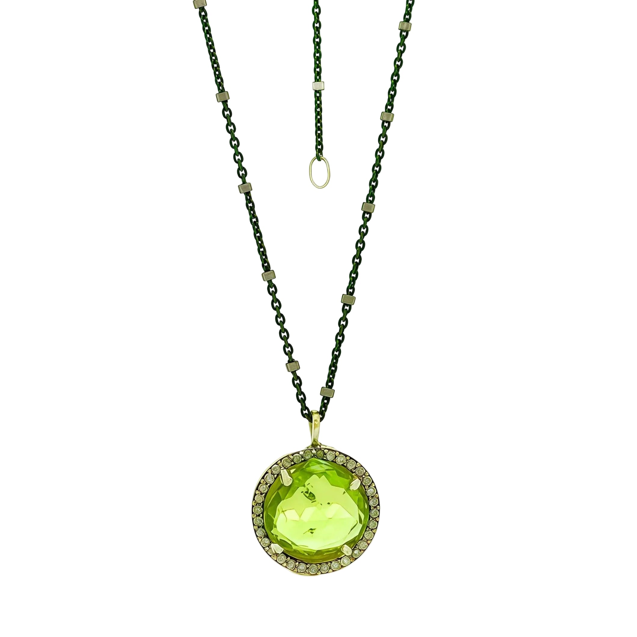 The Heart of Arendelle Necklace - Peridot