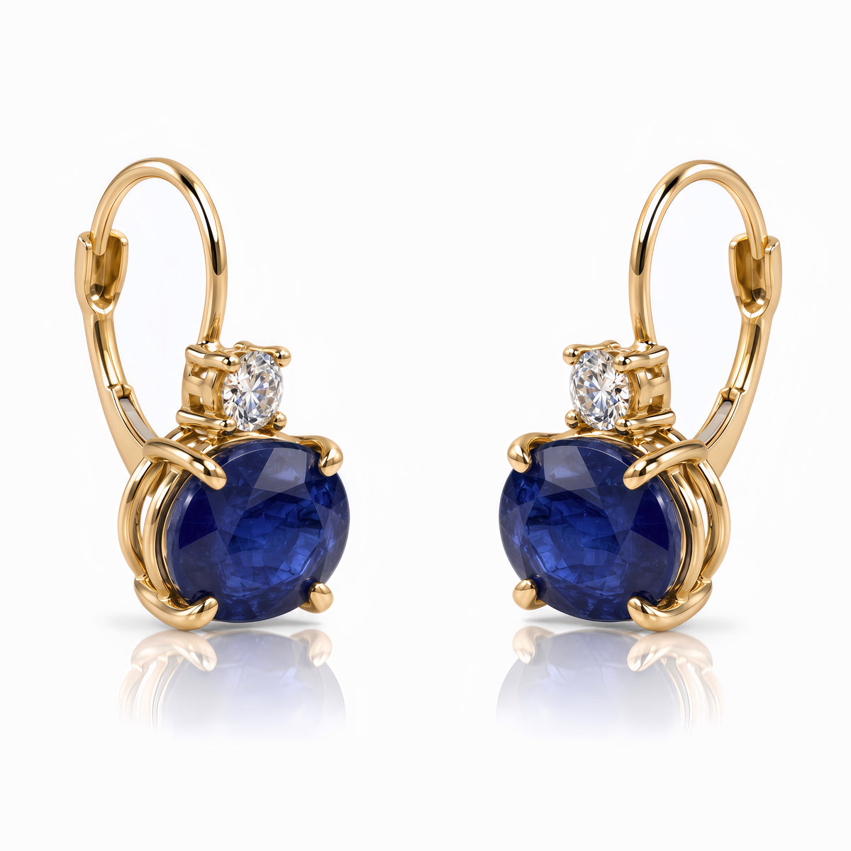 sapphire diamond lever 14k