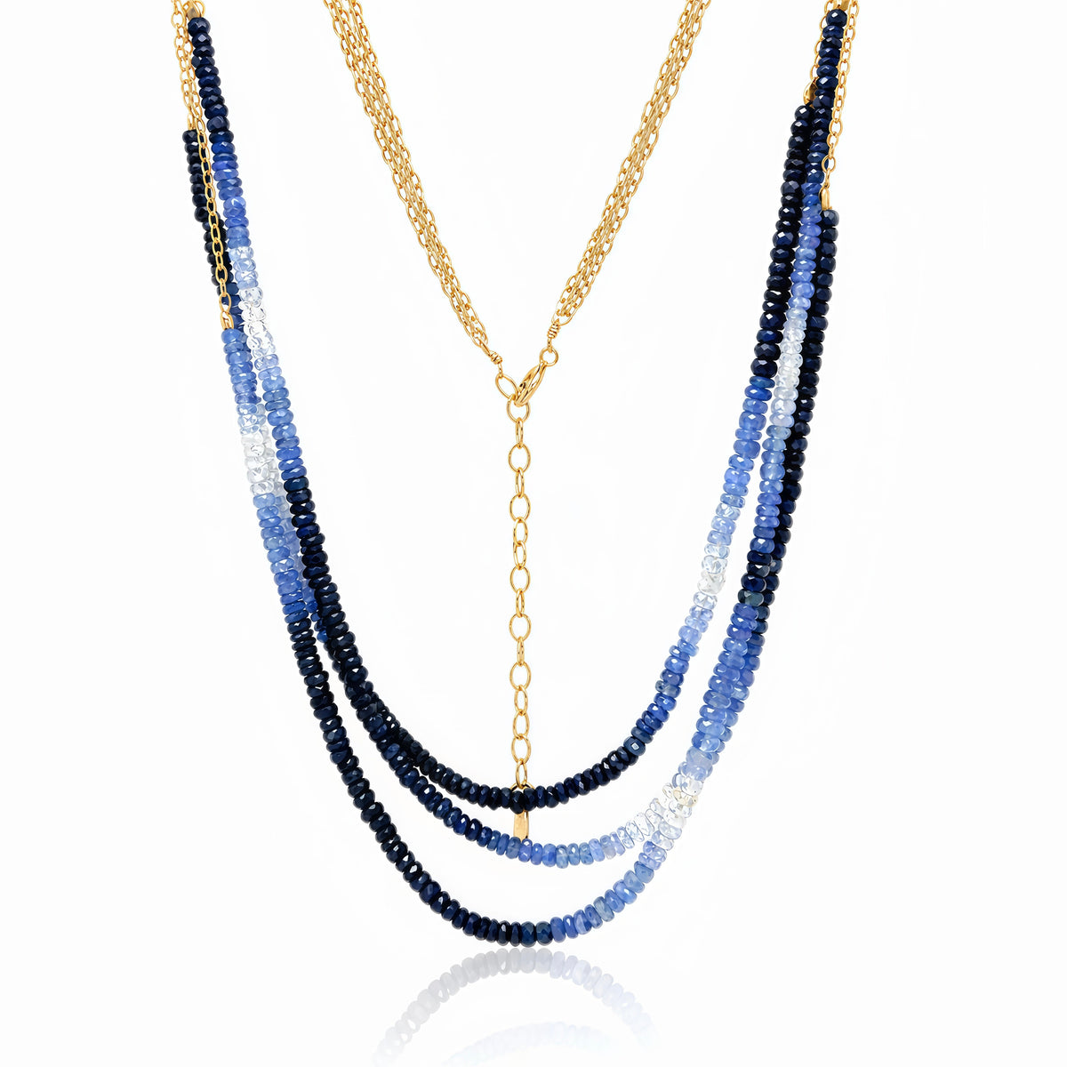 Trio Ombre Sapphire Necklace