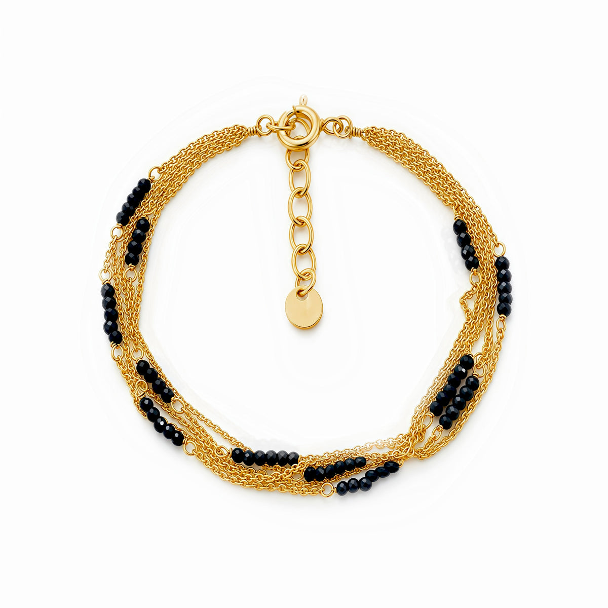 Firecracker 5x1 Black Spinel Bracelet