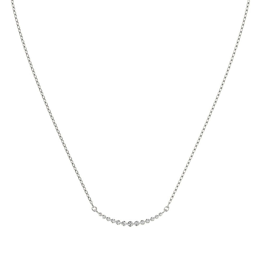 Diamond Row White Gold Necklace in 18k