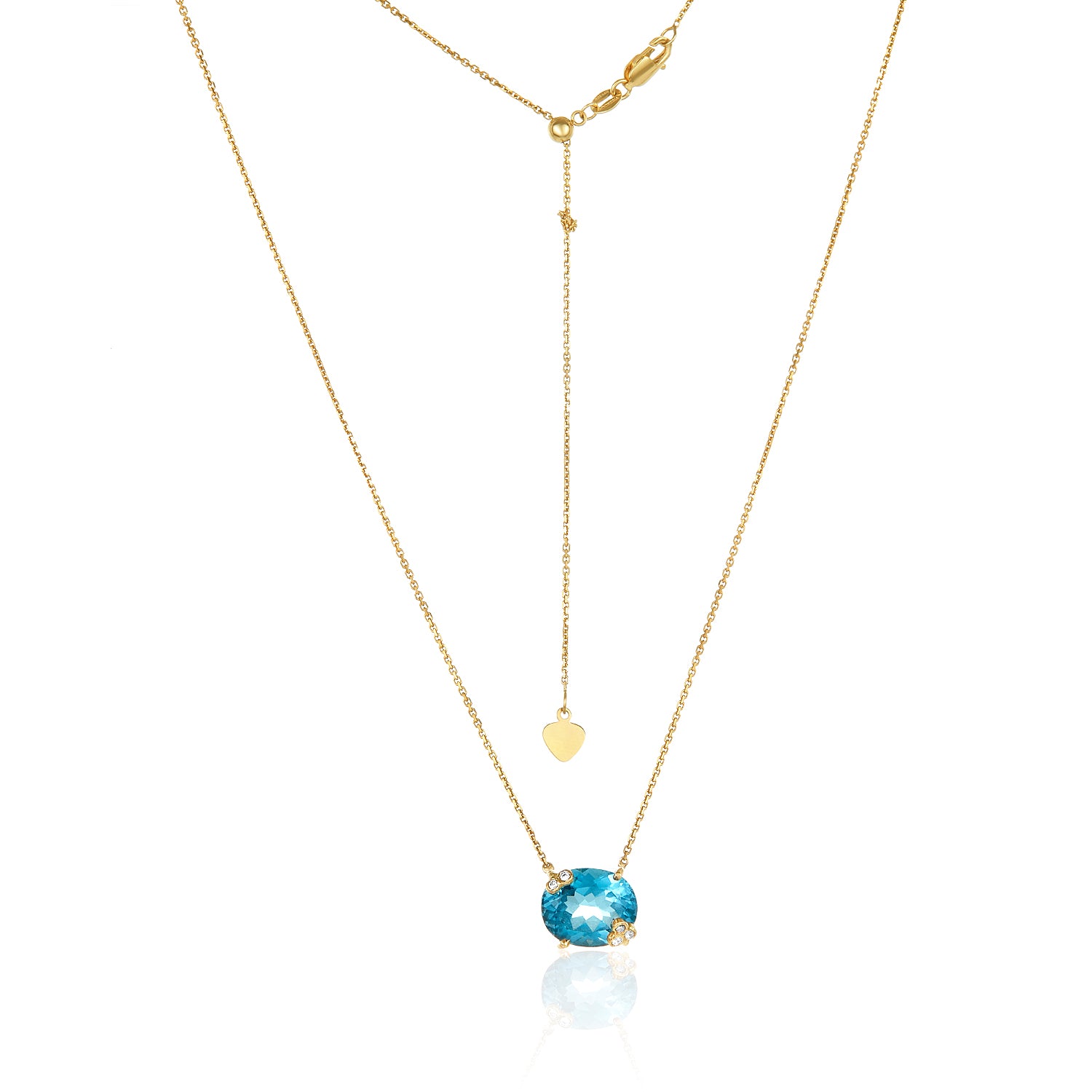 Amelie Necklace-Blue Topaz