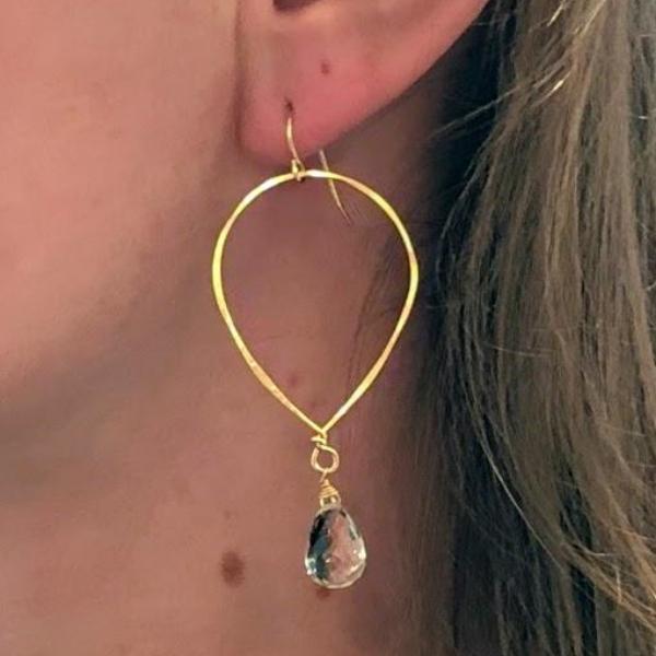 Oval Drop Earrings