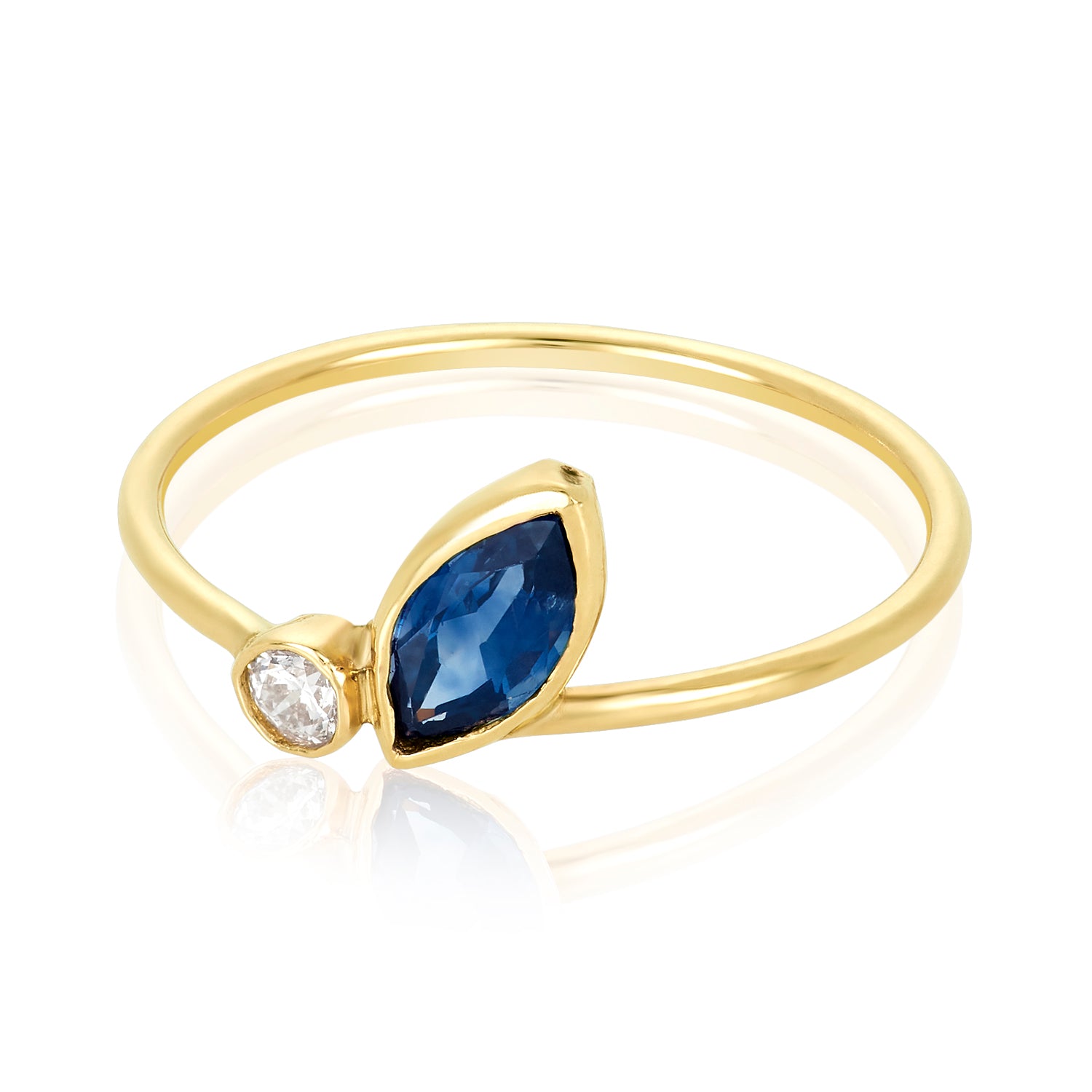 Sapphire & Diamond Ring