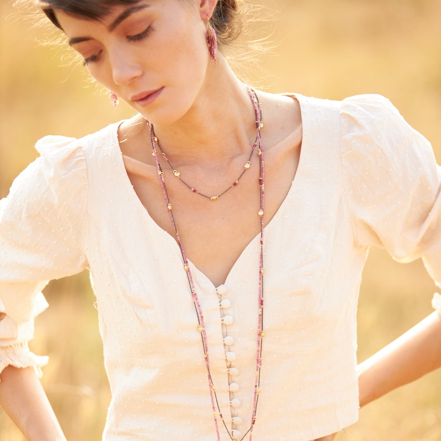 Eclipse Necklace - Ruby