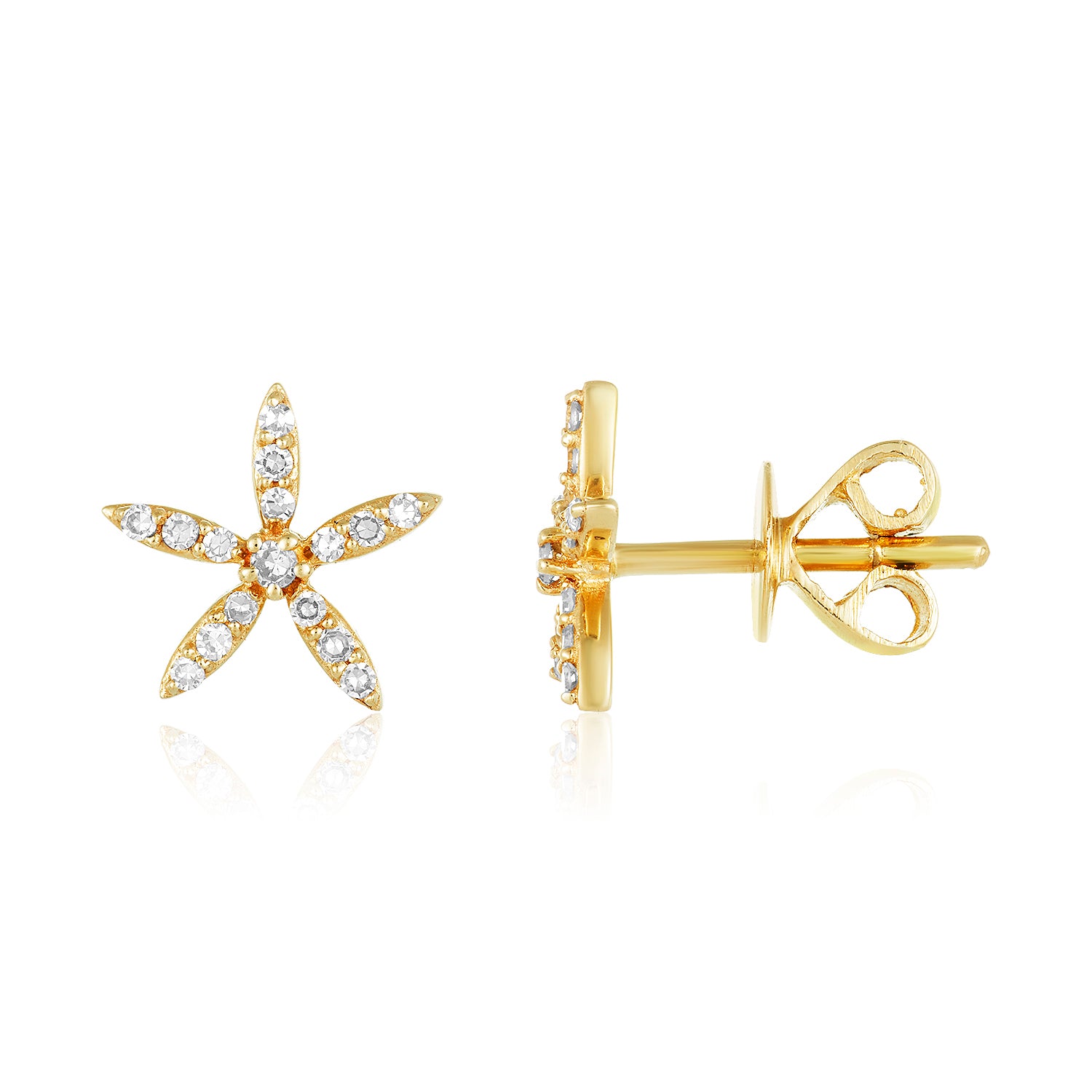 Starfish Lab-grown Diamond Studs-14k
