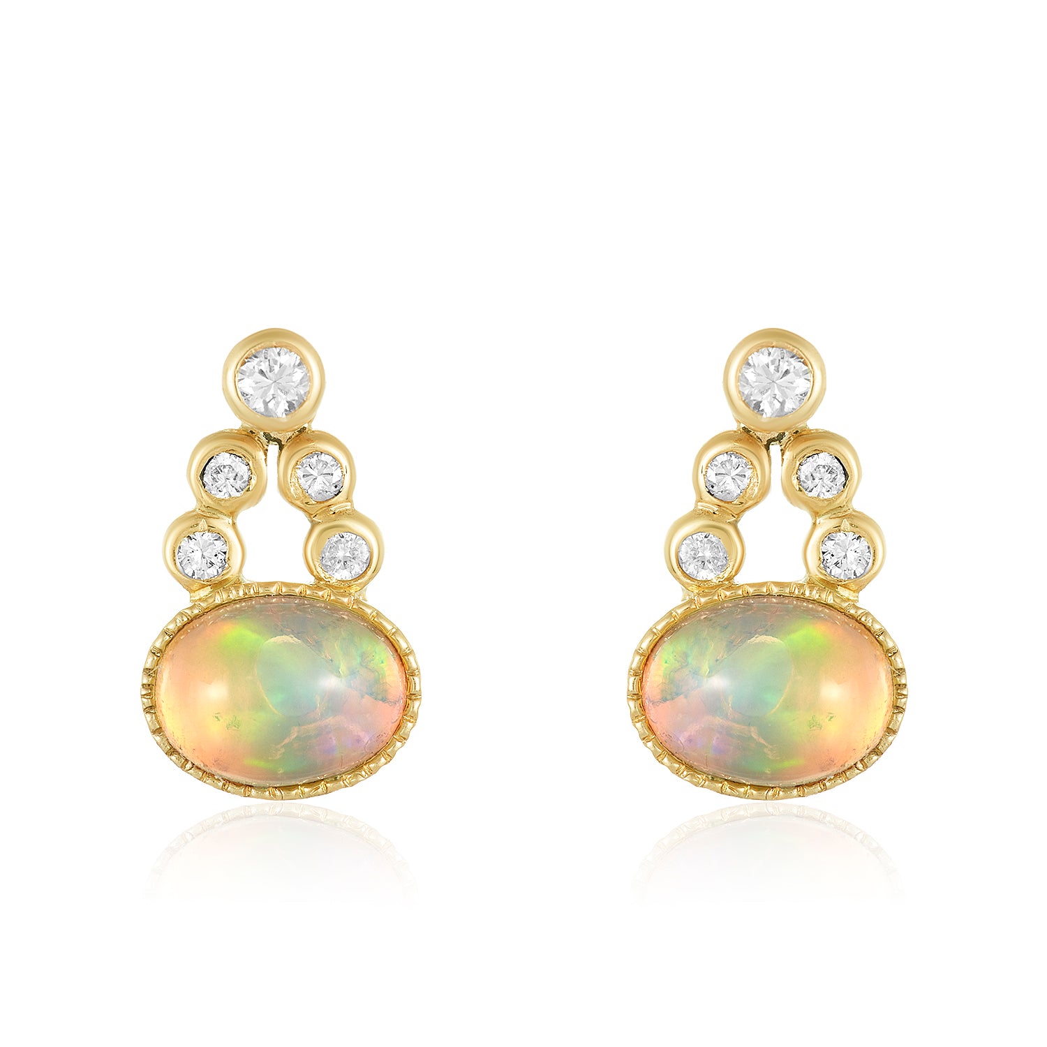 Olivia Opal Diamond Earrings