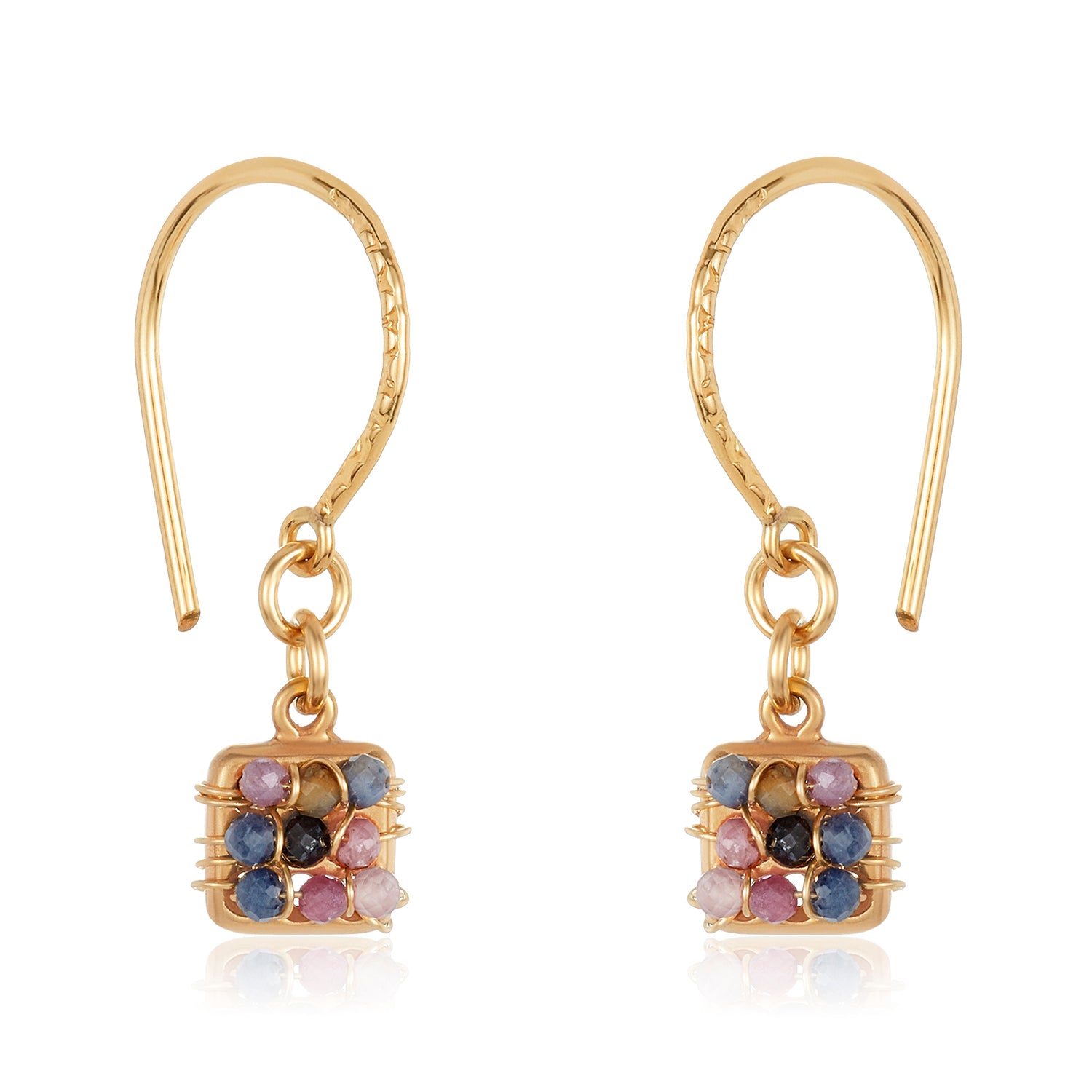 Domino Earrings - Mixed Sapphire