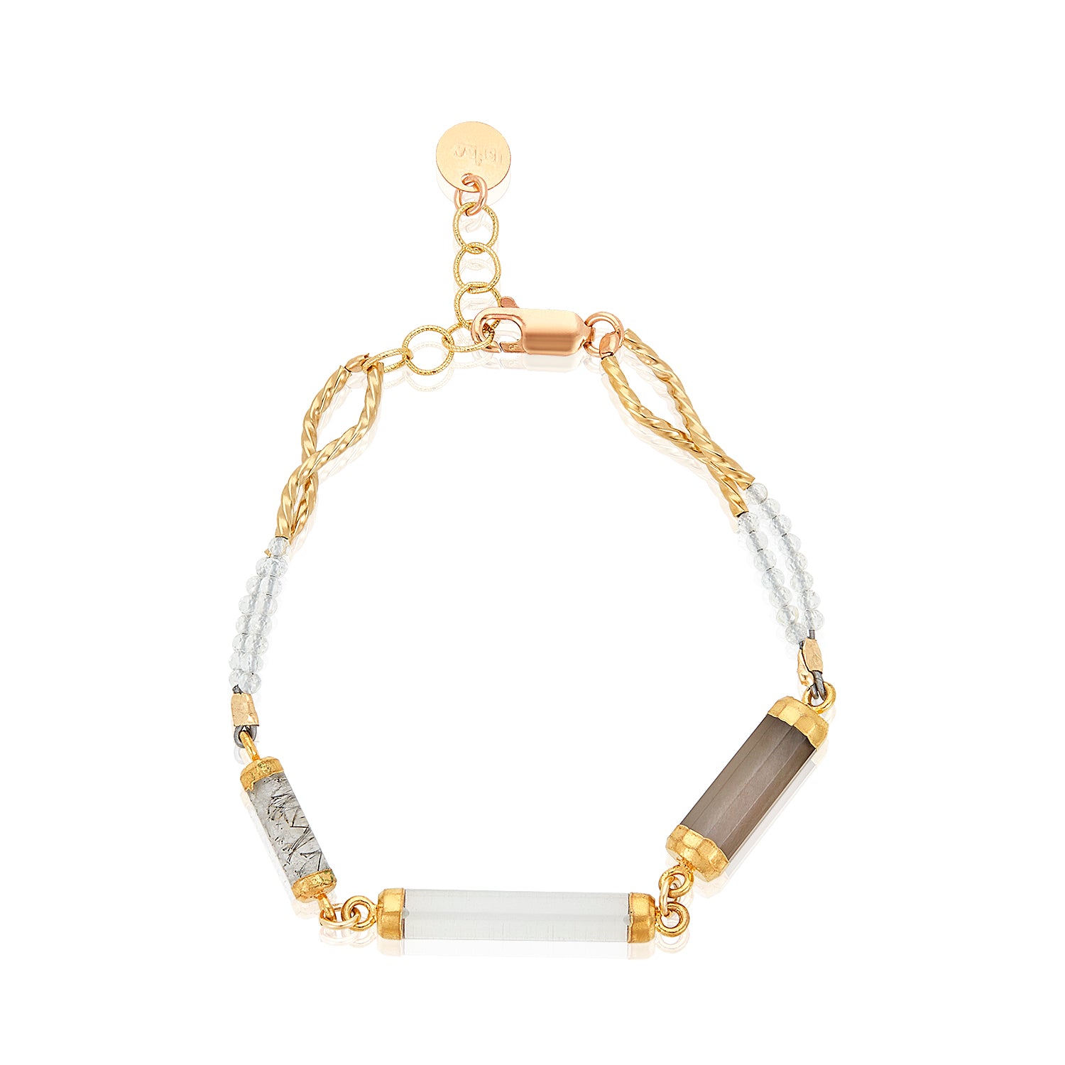 Mixed Quartz Bar Bracelet