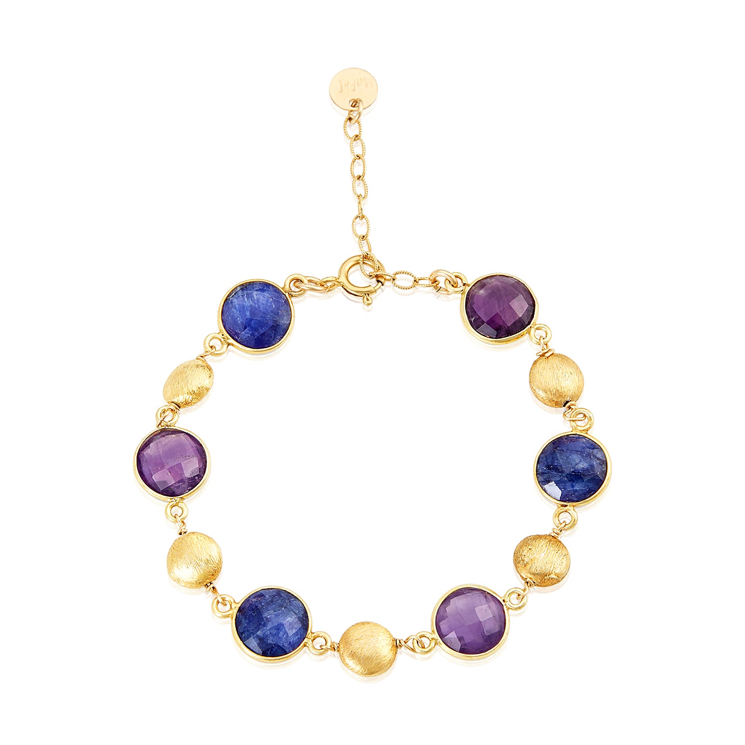 Universe Bracelet in Amethyst and Sapphire