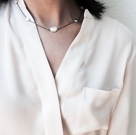 Coin Pearl Necklace