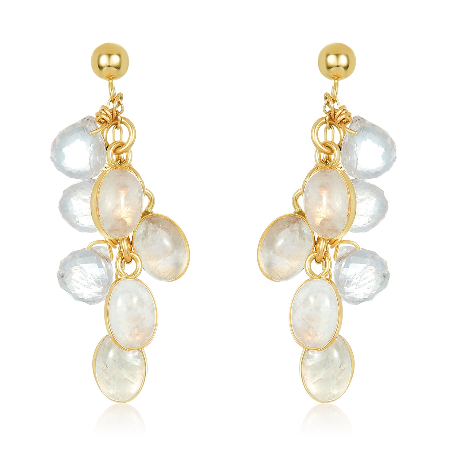 Quasi Una Fantasia Earrings - Moonstone