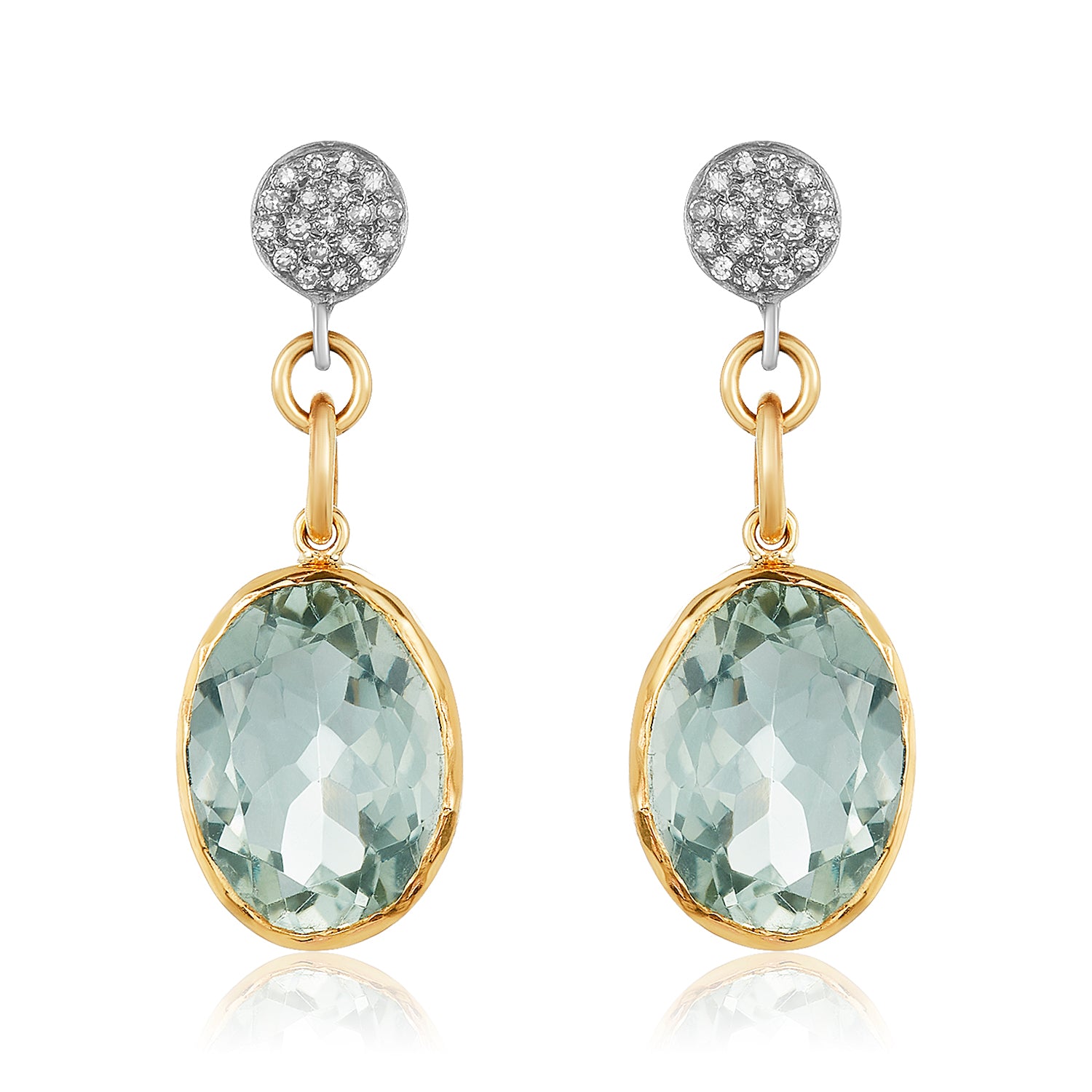Gigi Earrings - Green Amethyst