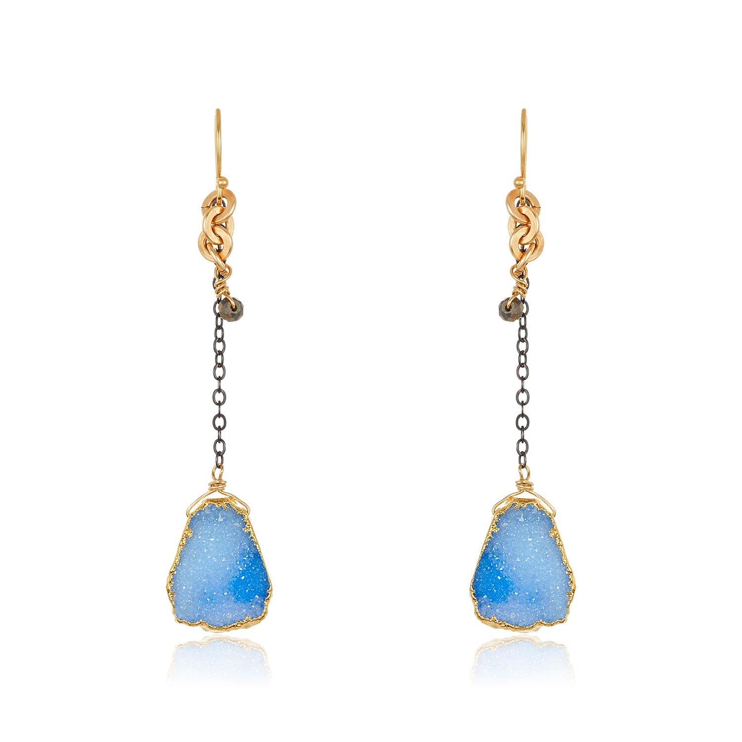 Druzy Azure Drops