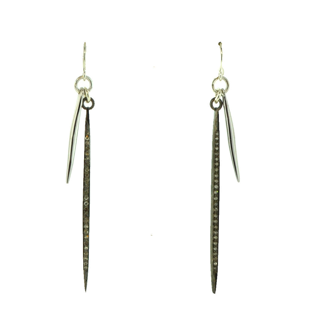 Double Spark Spike Earrings