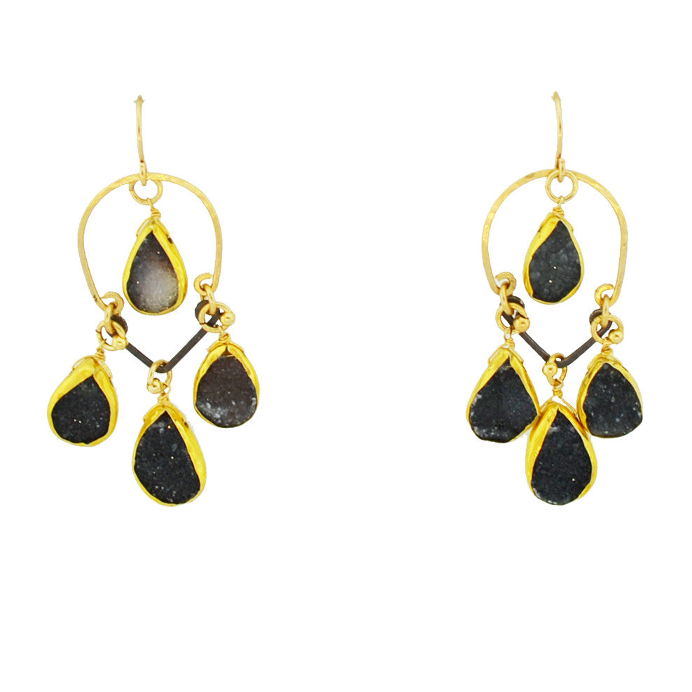 Druzy Chandelier Earrings
