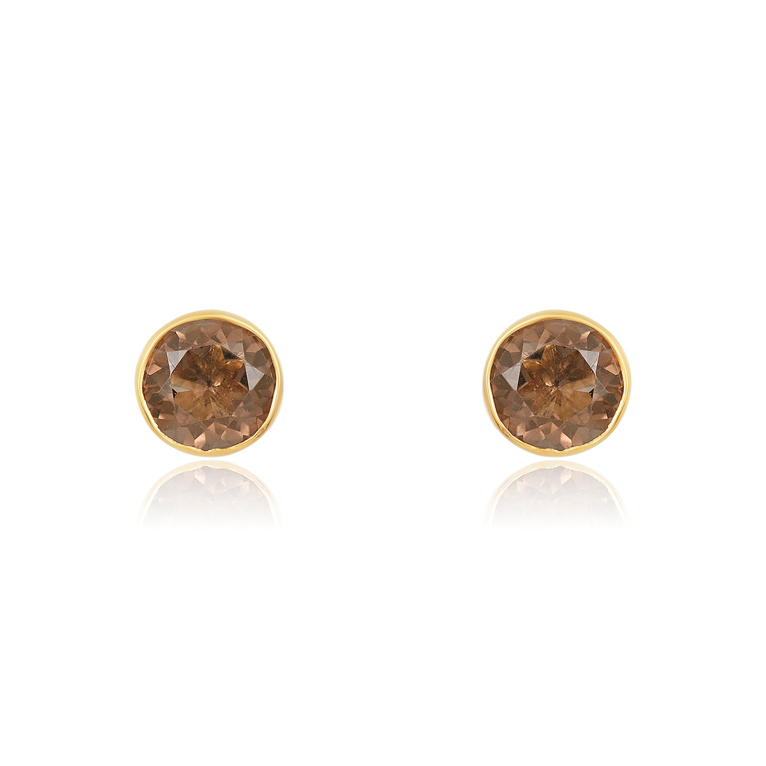 Smokey Quartz  Studs