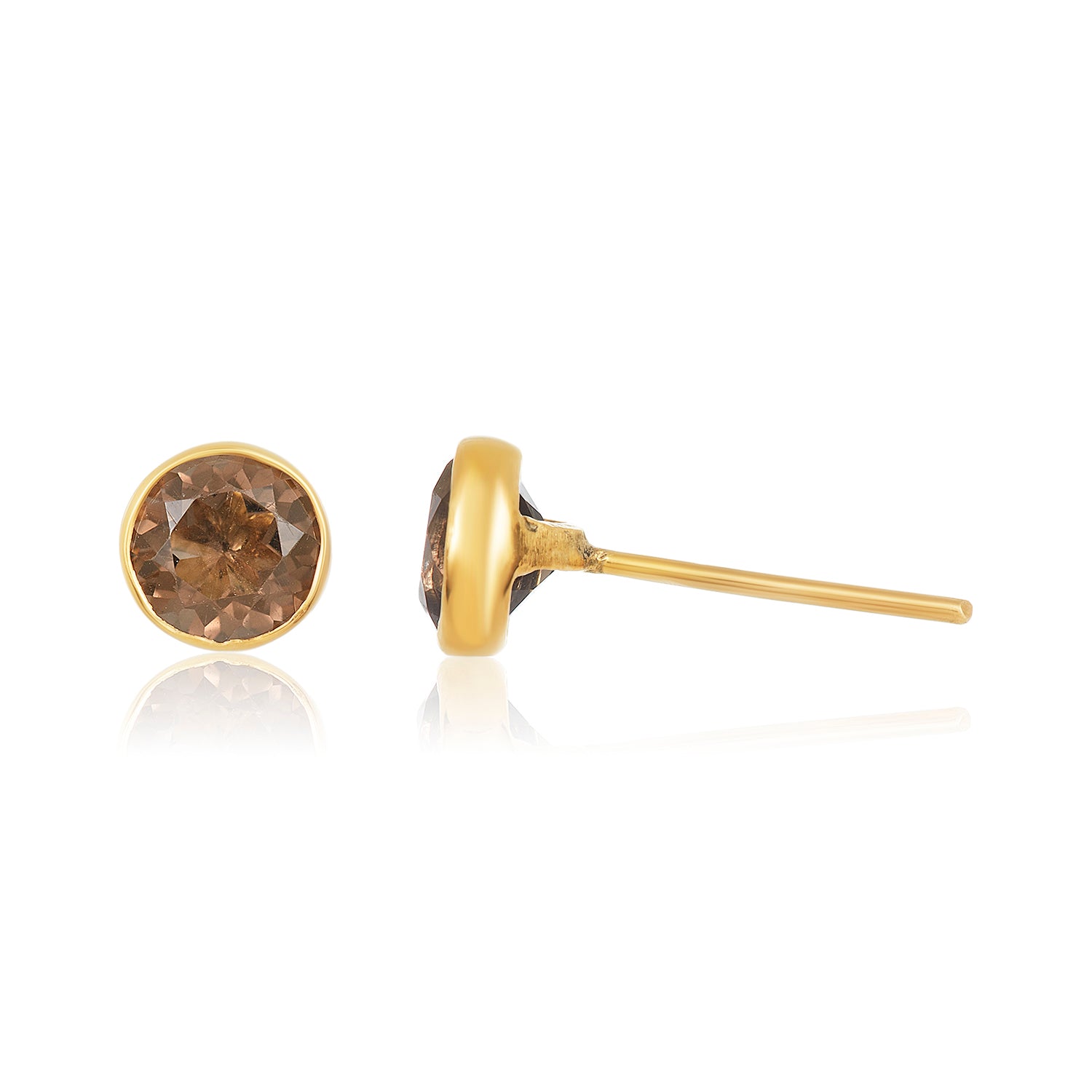 Smokey Quartz  Studs
