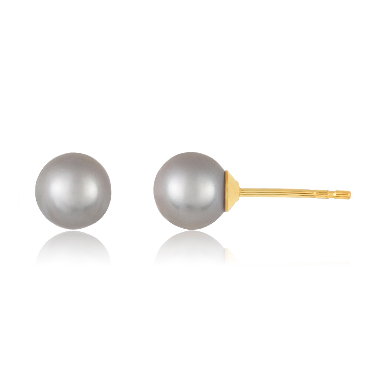 Grey Pearl Studs