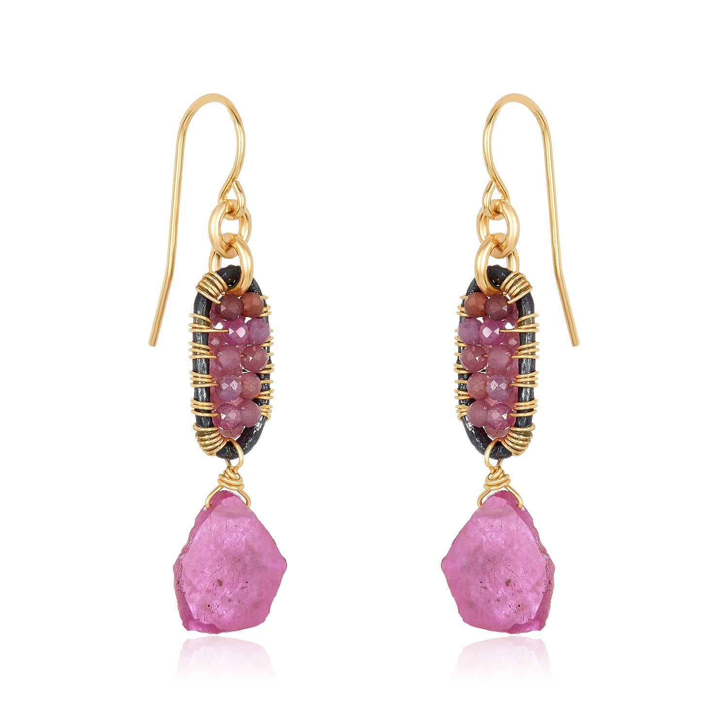 Polina Earrings-Pink