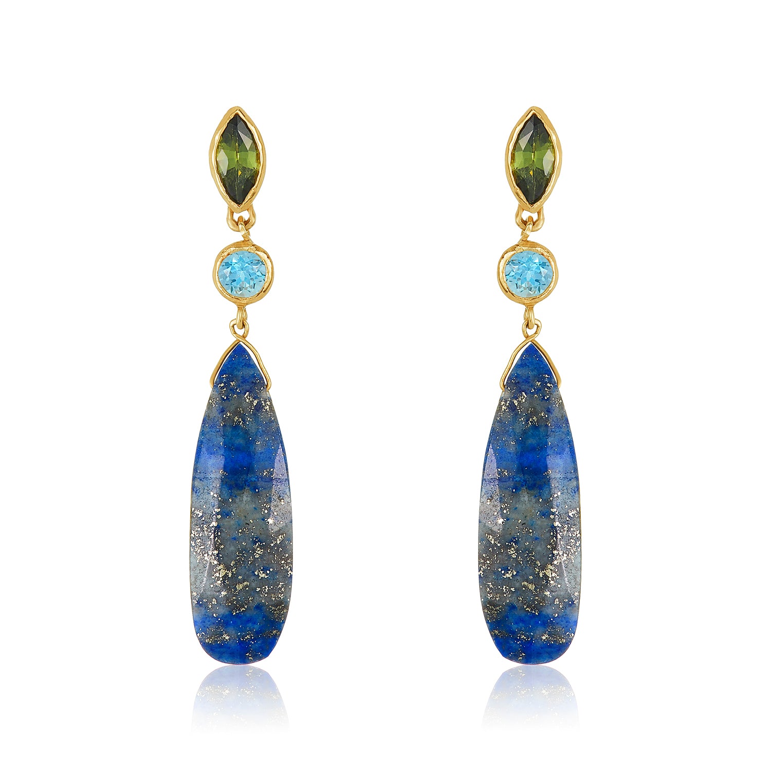Alexandra Lapis Earrings
