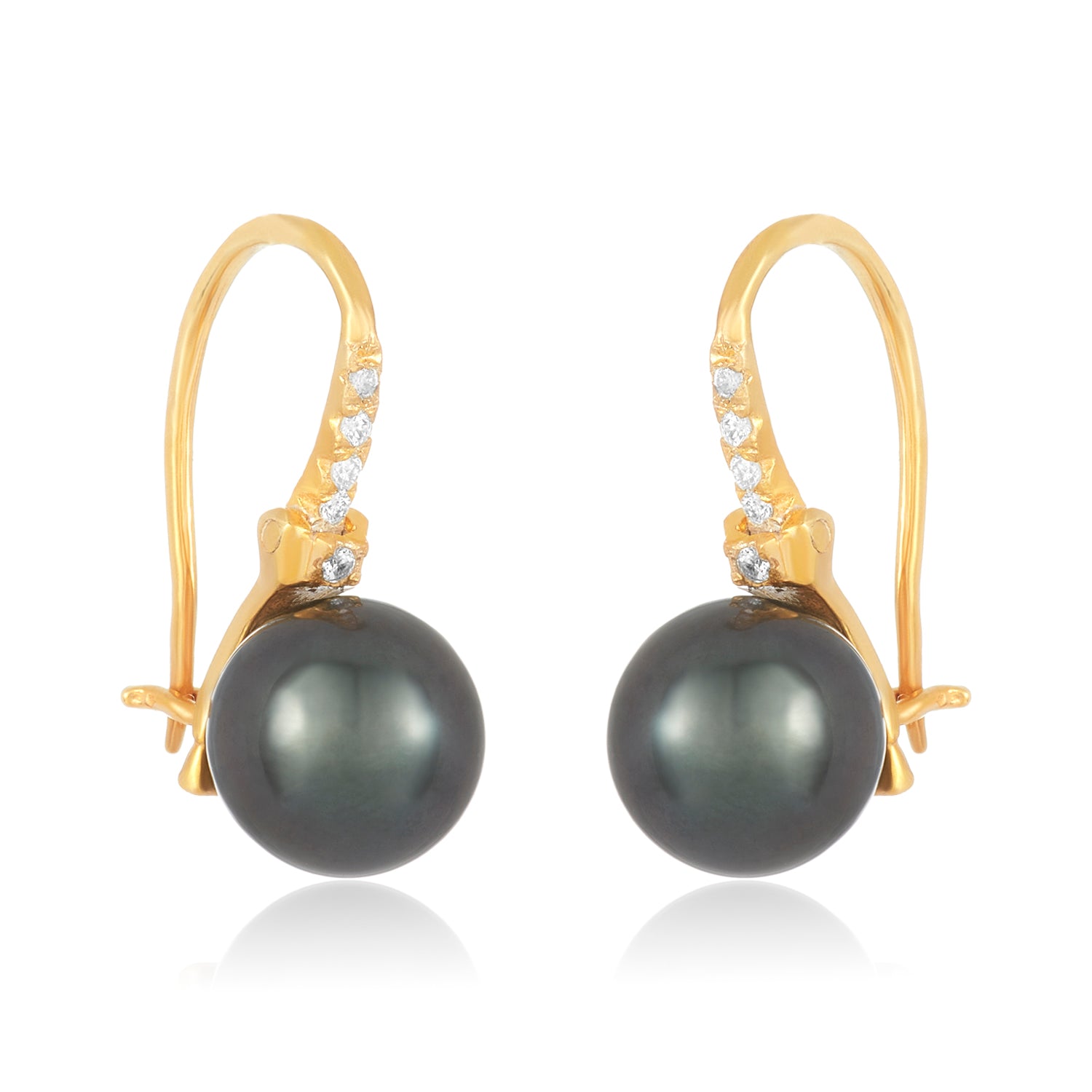 Akoya Pearl gold plated earrings