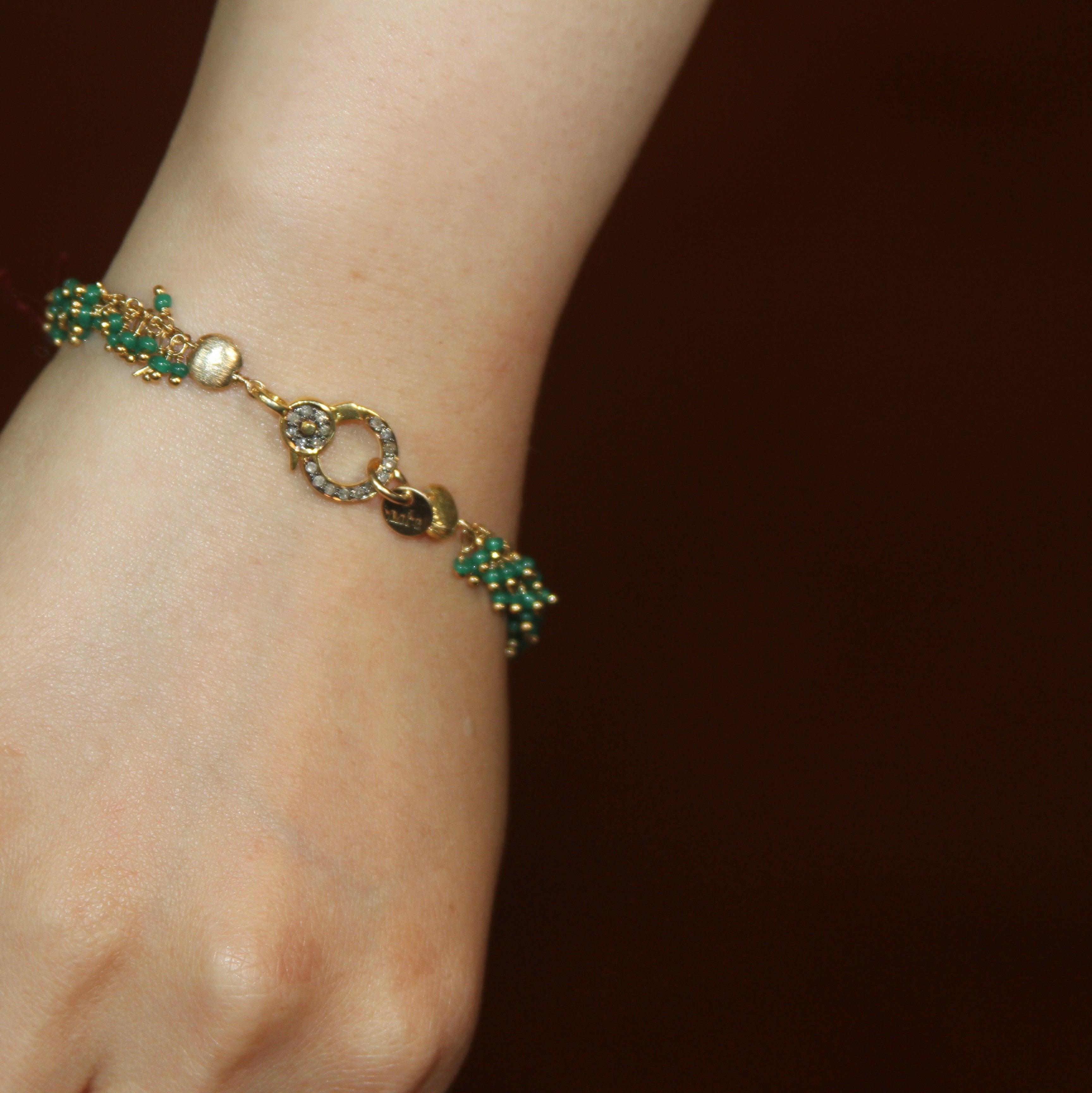 Gabby Glass Clusters Bracelet