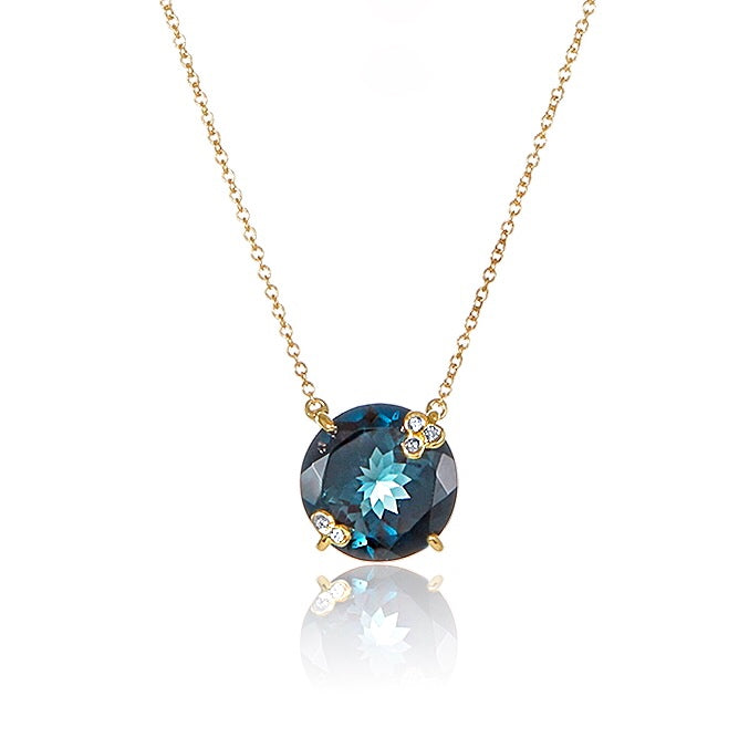Amelie Necklace - London Blue Topaz