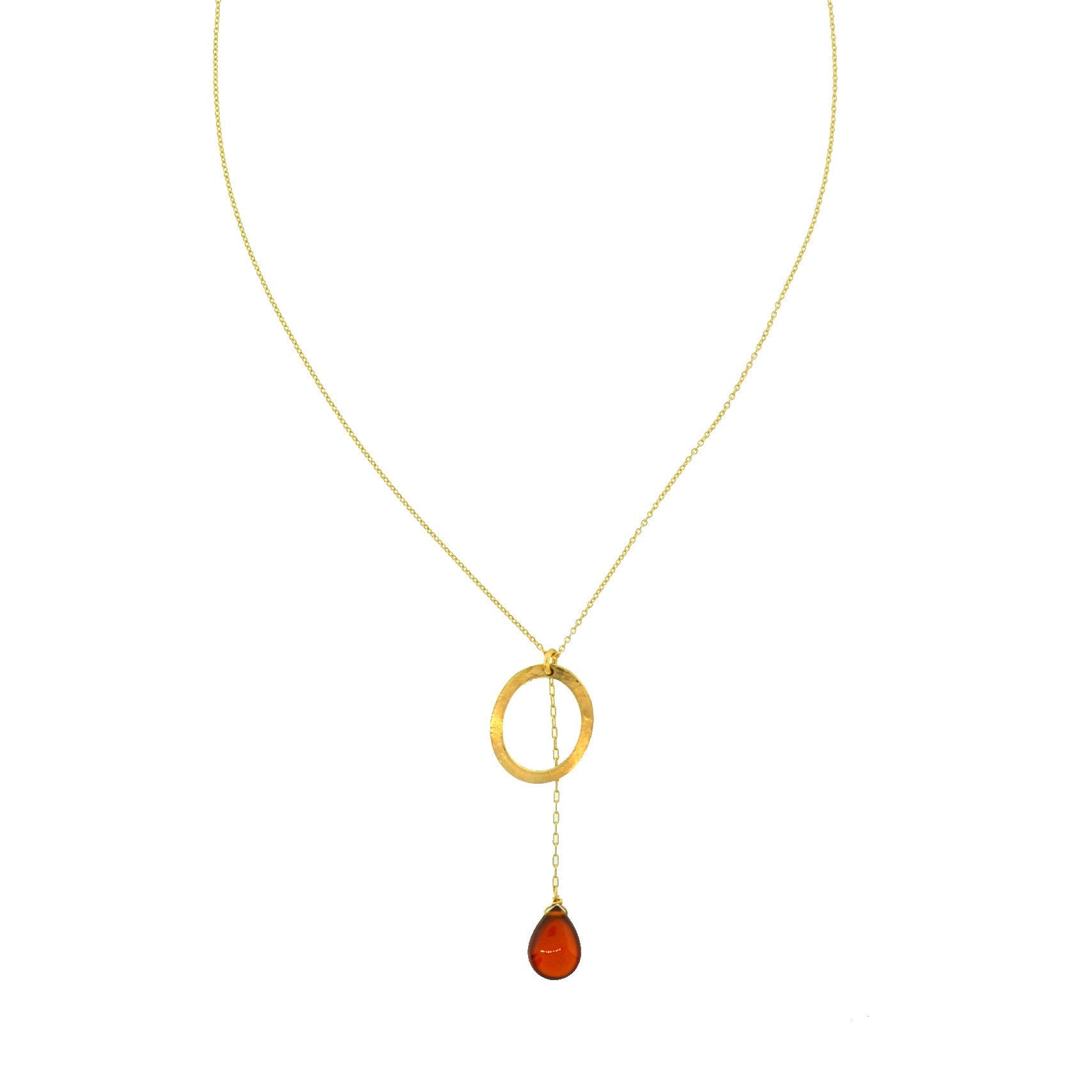 Glimmer Necklace - Garnet
