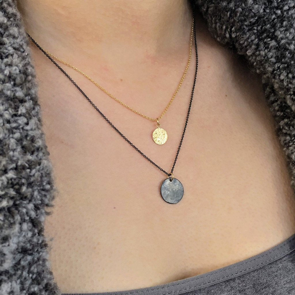 Sacred Circle Necklace - mixed metal