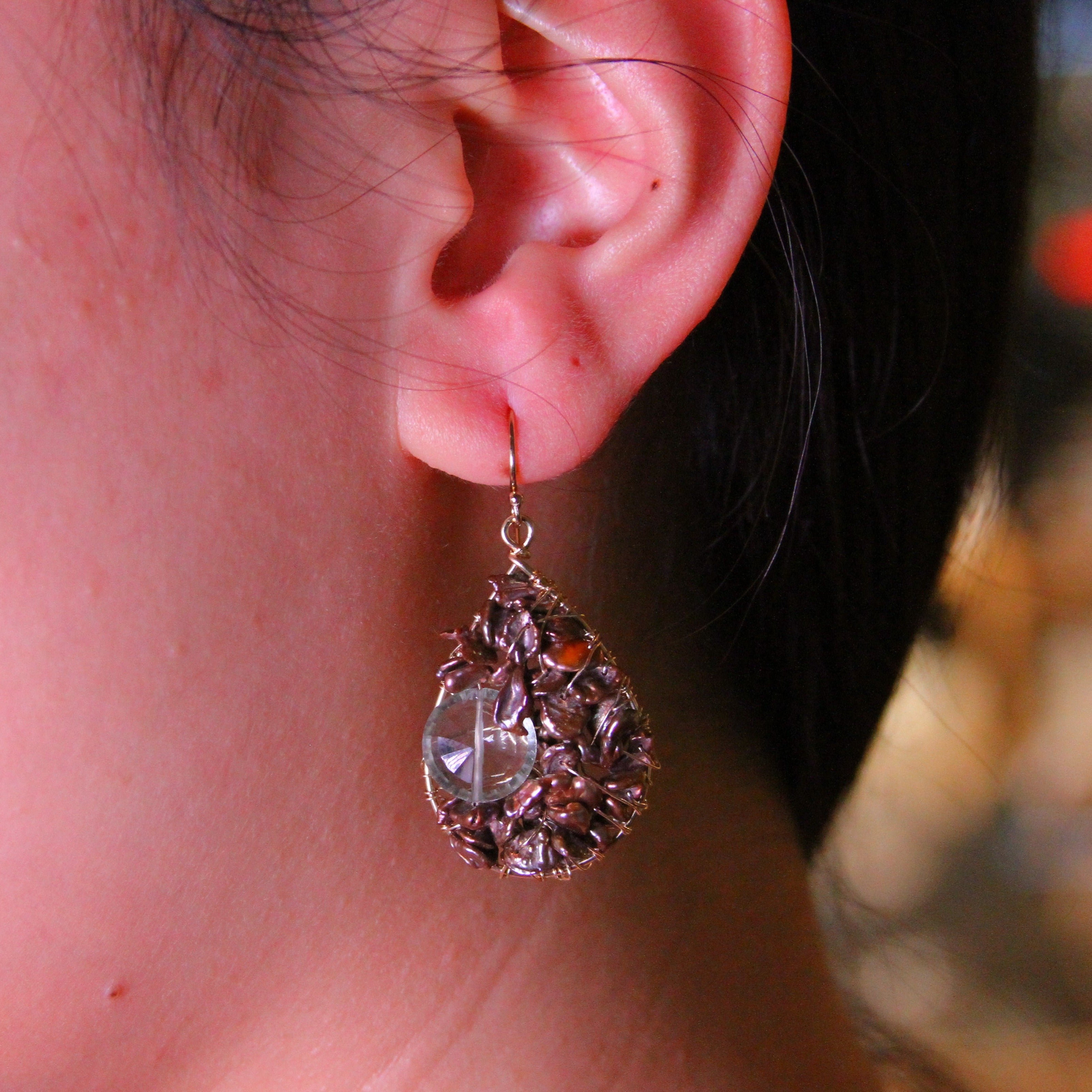 Under The Sea Pearl Earrings