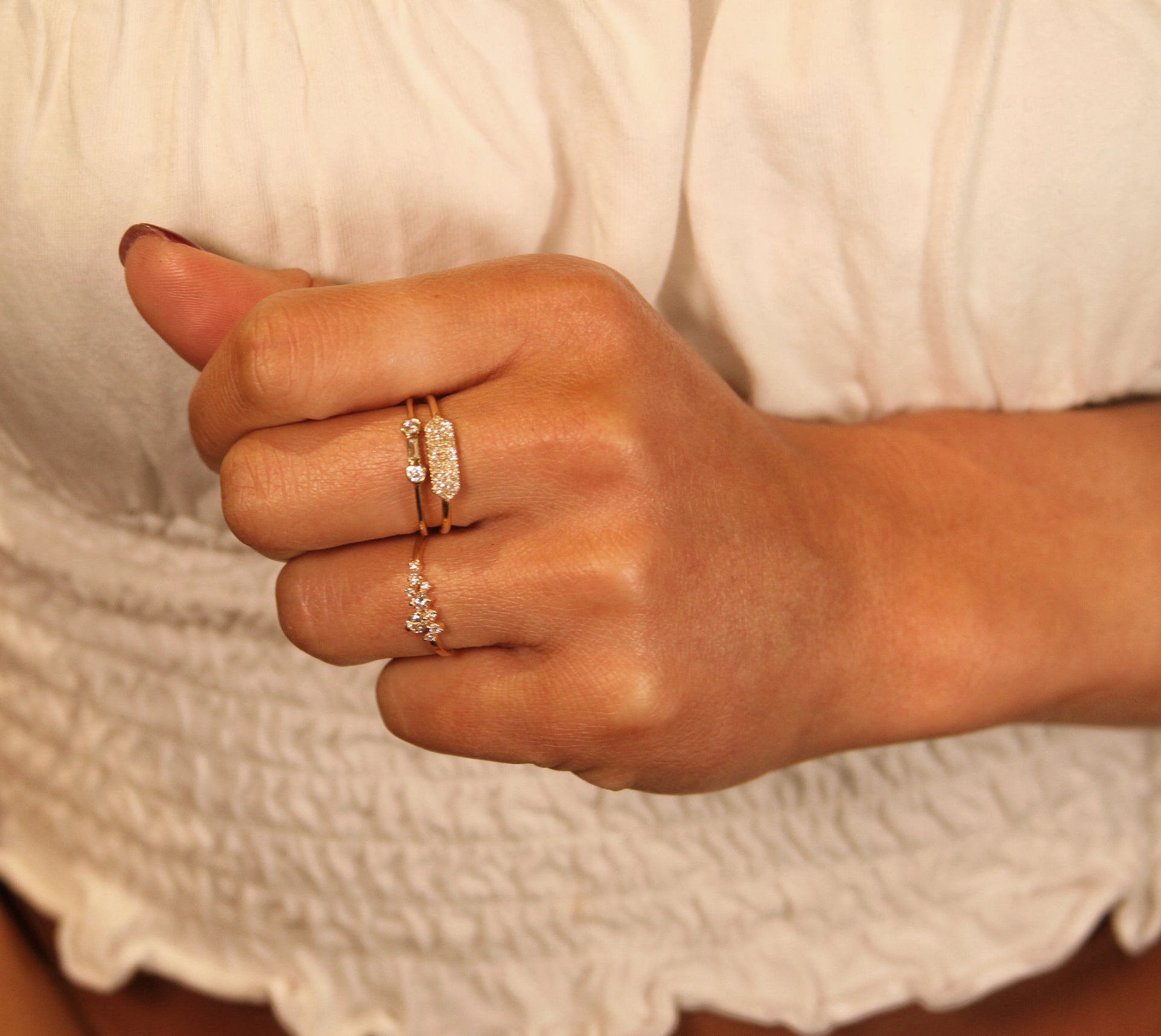 Cluster Diamond Ring