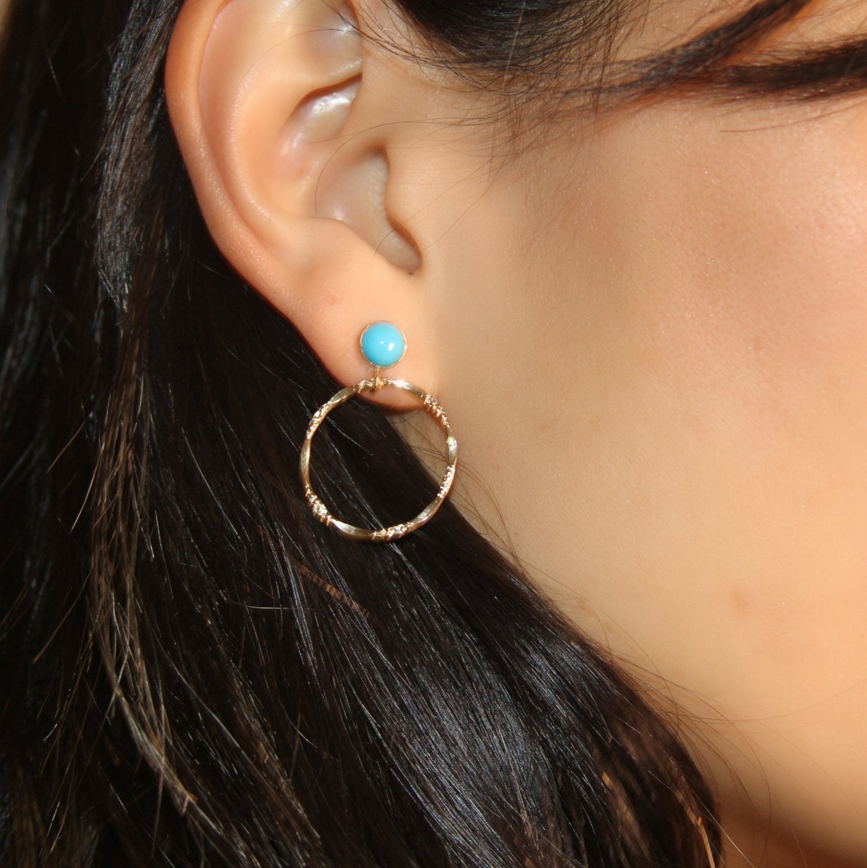 Cleopatra Hoop Earrings