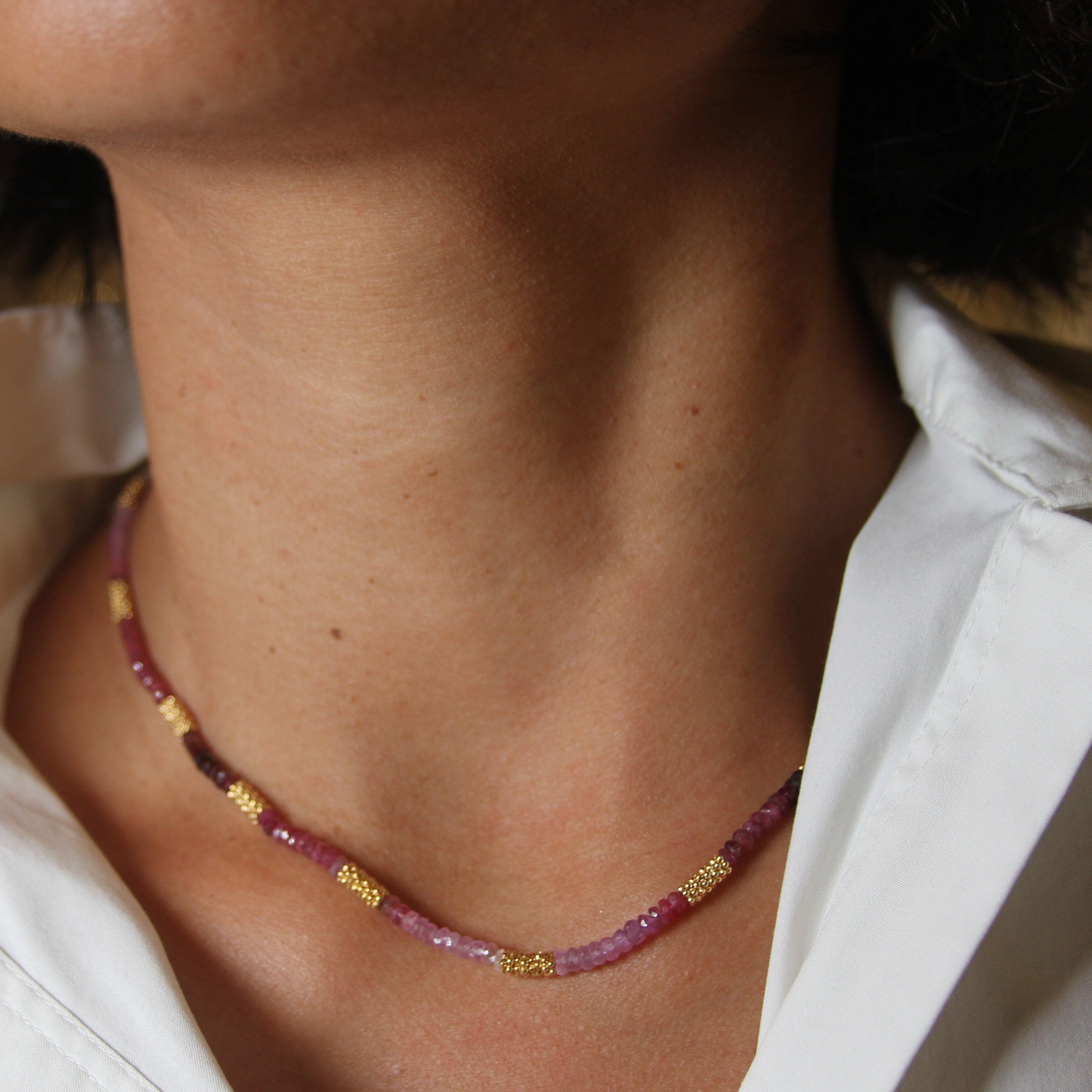 Ombre Ruby Choker