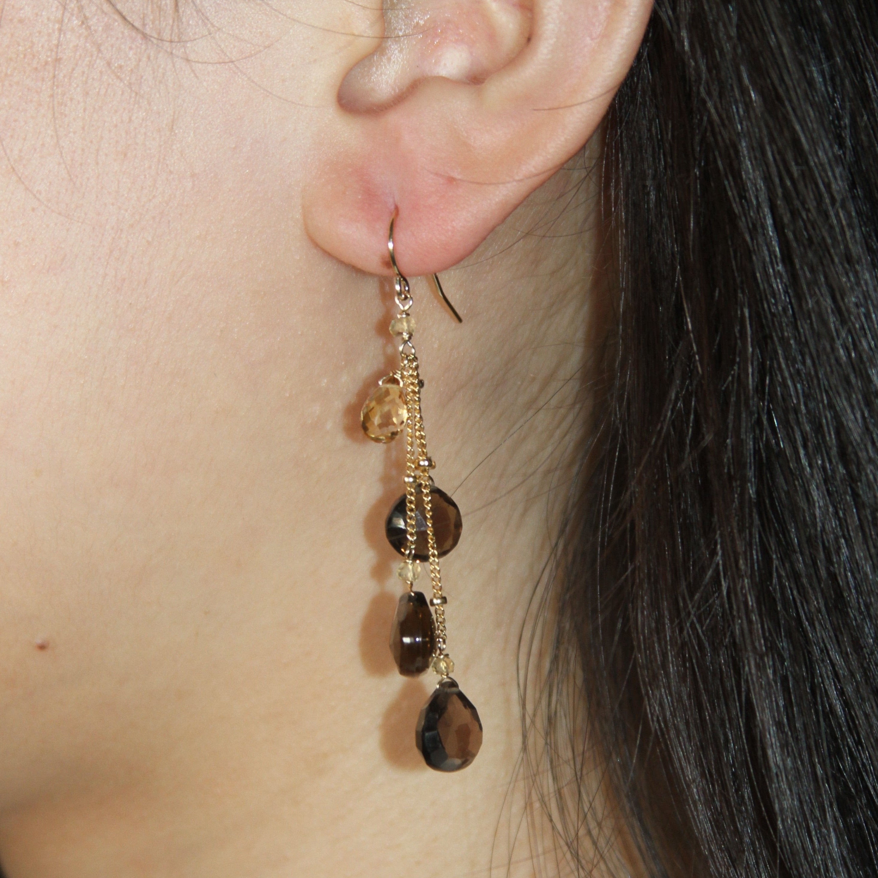 Waterfall Gem Drop Earrings