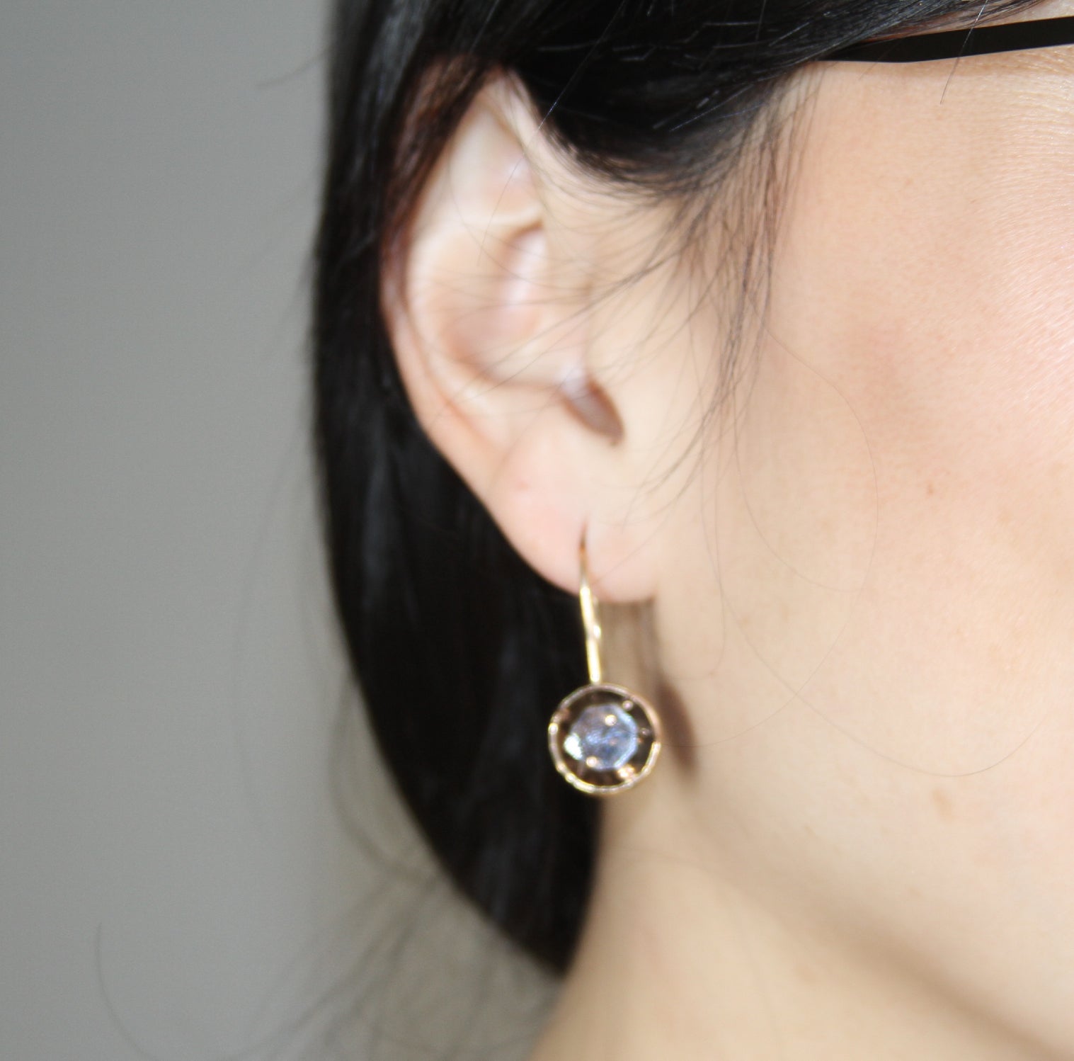 Smoky Quartz Drip Drops in 14k Gold